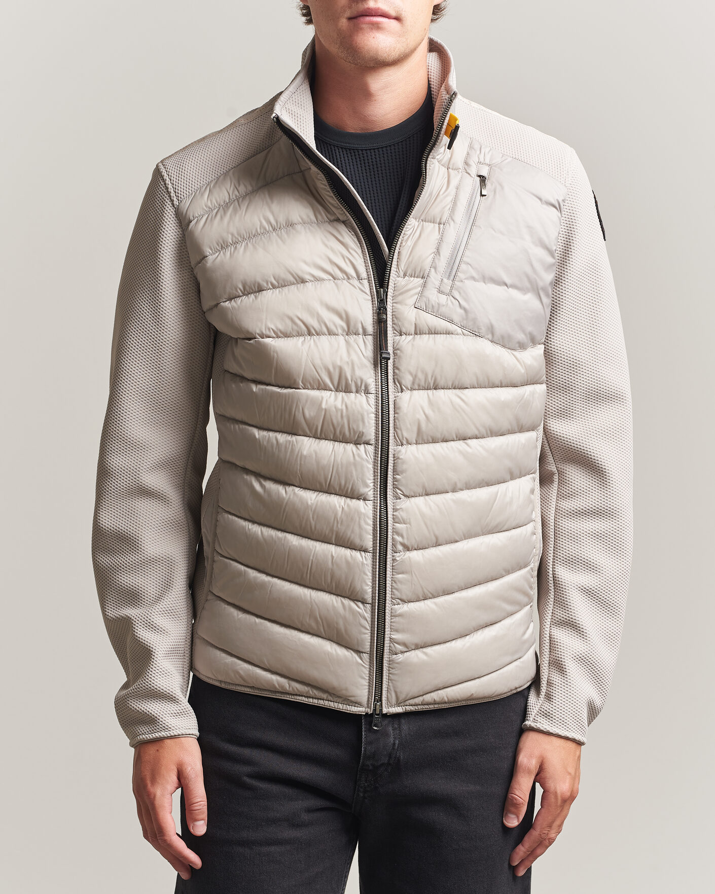Men | Coats & Jackets | Parajumpers | Jayden Warm Up Hybrid Jacket Mid Grey