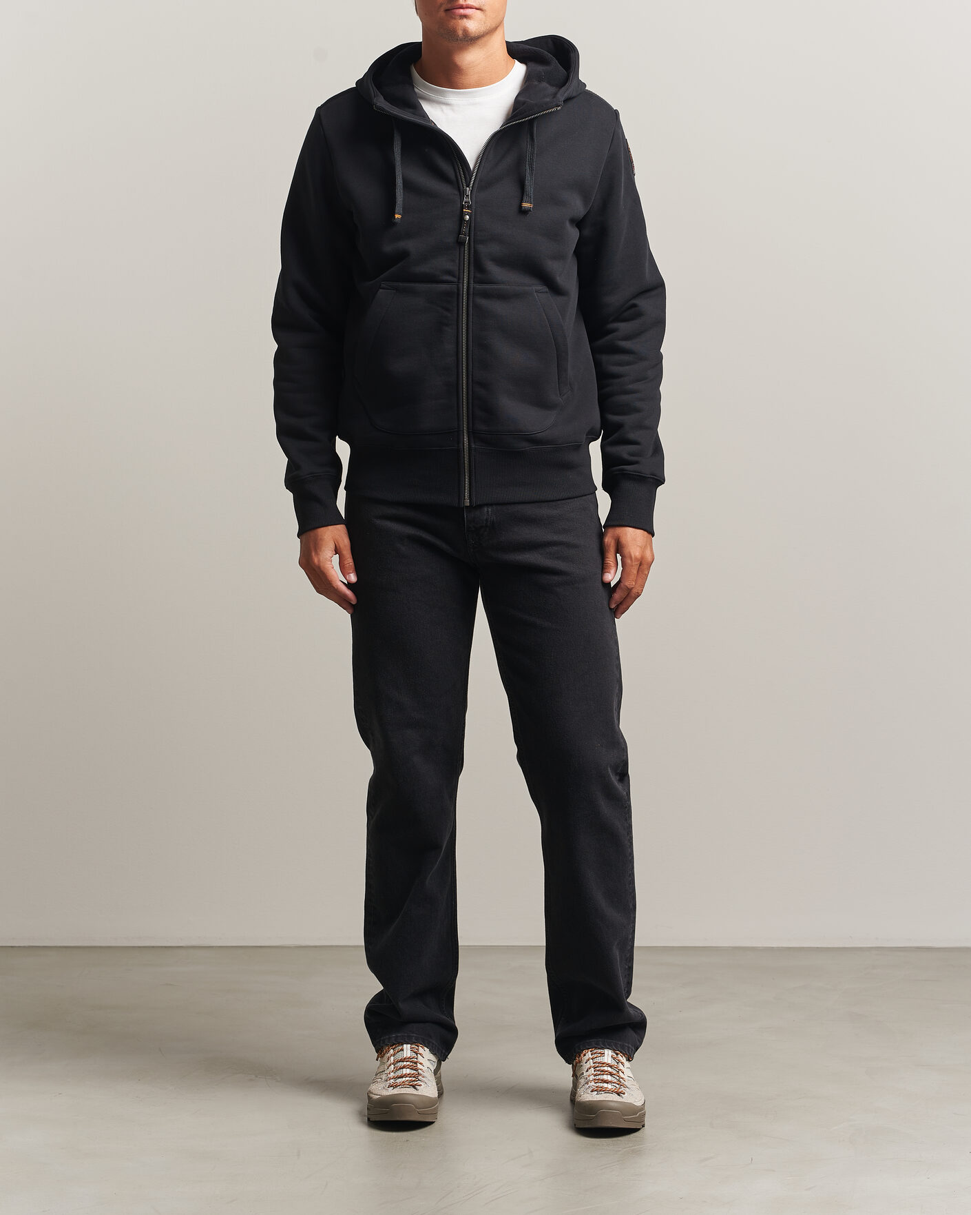 Men | Sweaters & Knitwear | Parajumpers | Charlie Super Easy Full Zip Black