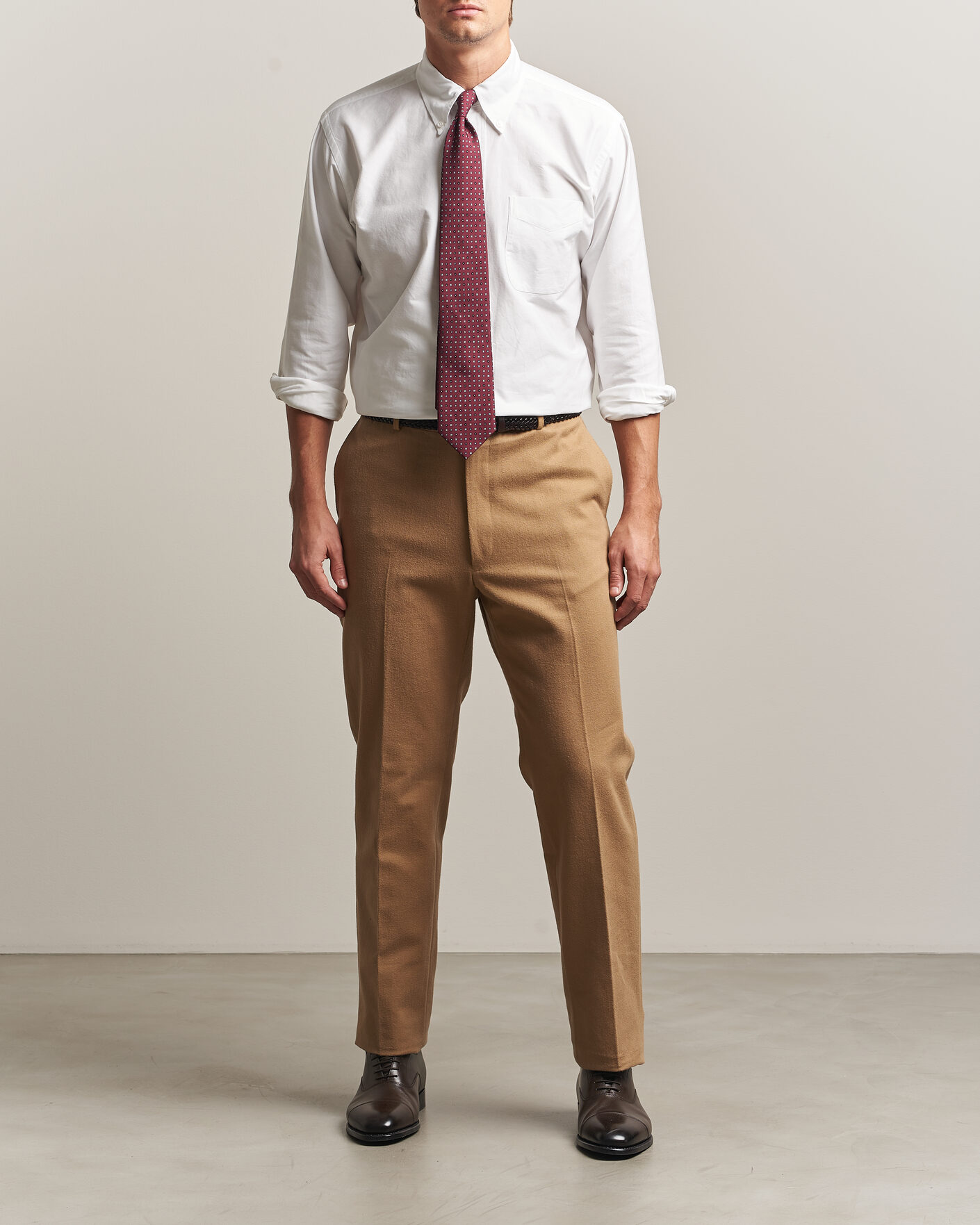 Men | Shirts | Kamakura Shirts | Ametora Japanese Oxford BD Shirt White