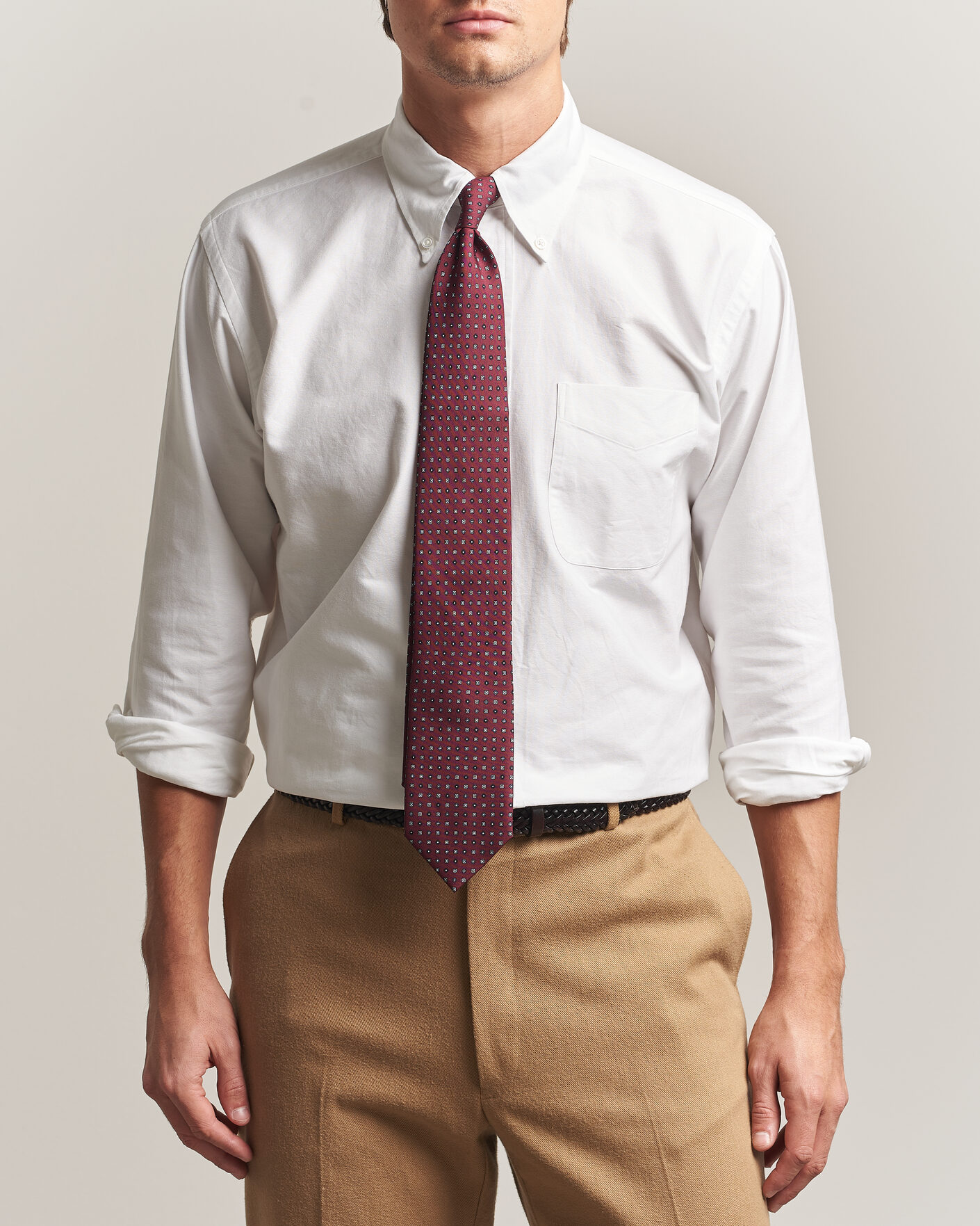 Men | Shirts | Kamakura Shirts | Ametora Japanese Oxford BD Shirt White