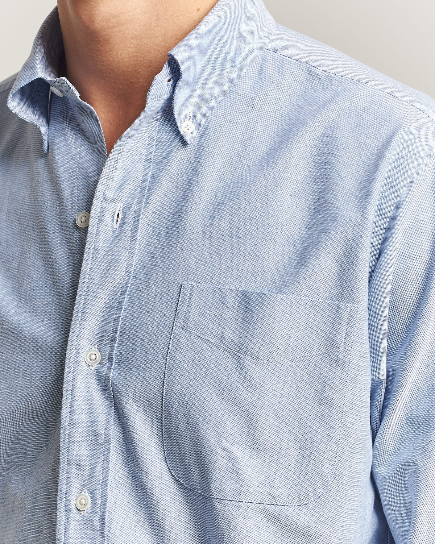 Men | Shirts | Kamakura Shirts | Ametora Japanese Oxford BD Shirt Light Blue