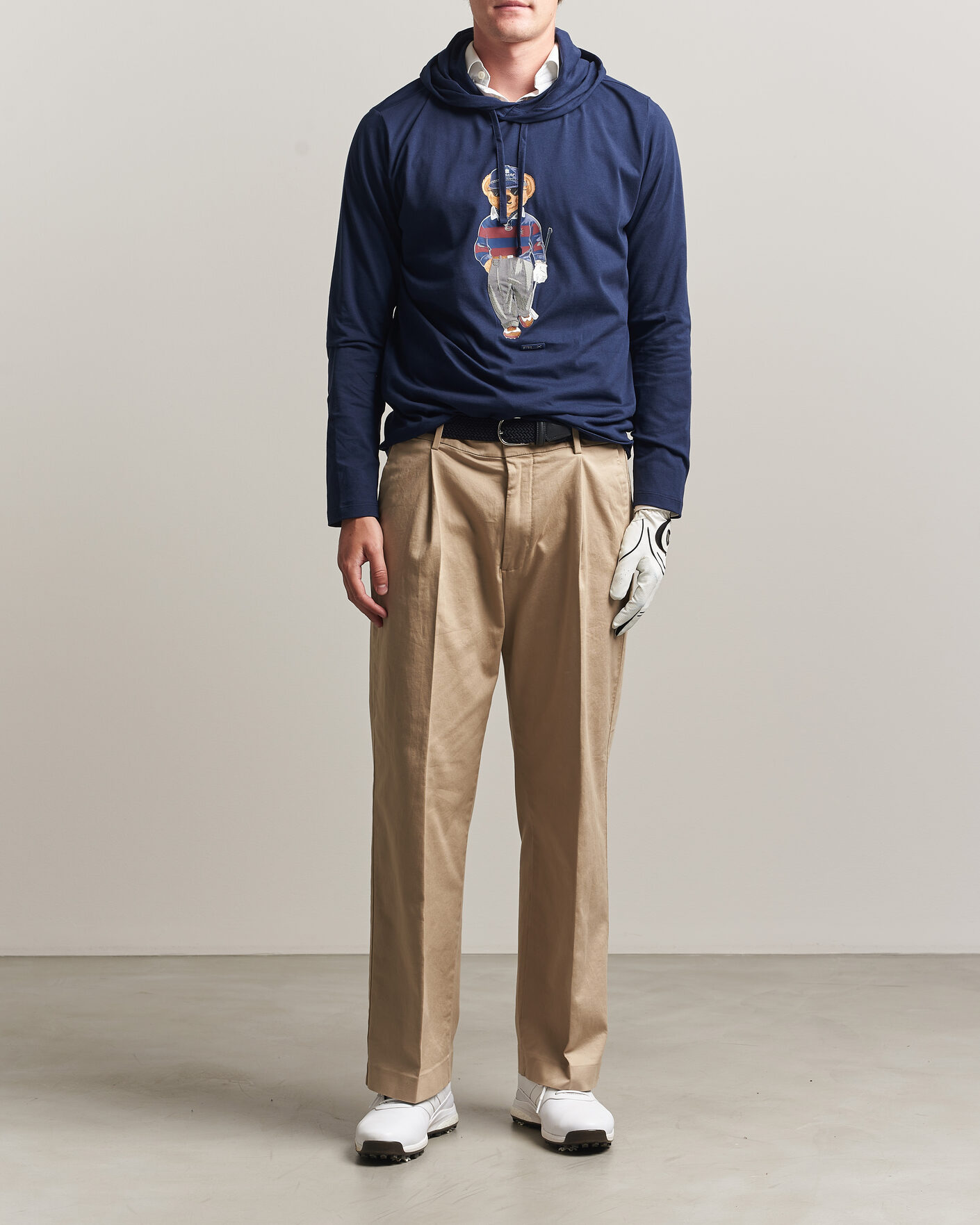 Men | Sweaters & Knitwear | RLX Ralph Lauren | Bear Hoodie Refined Navy