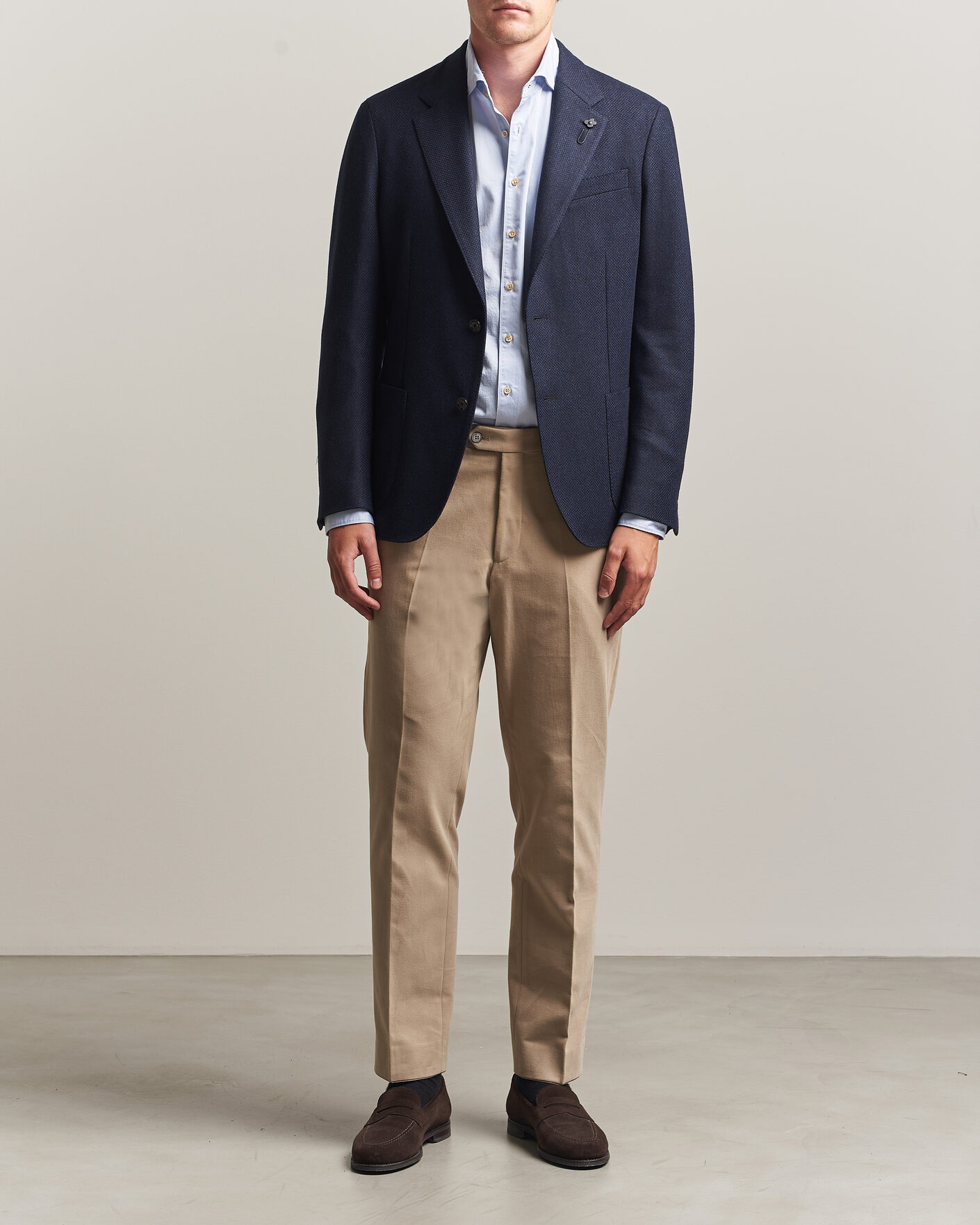 Men | Blazers | Lardini | Wool/Cashmere Blazer Navy