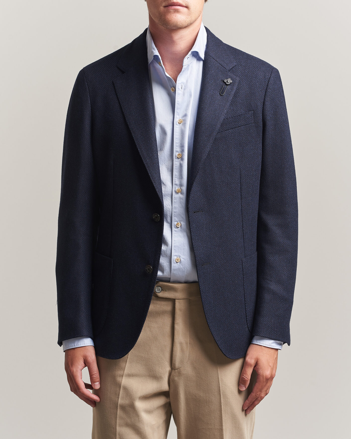 Men | Blazers | Lardini | Wool/Cashmere Blazer Navy