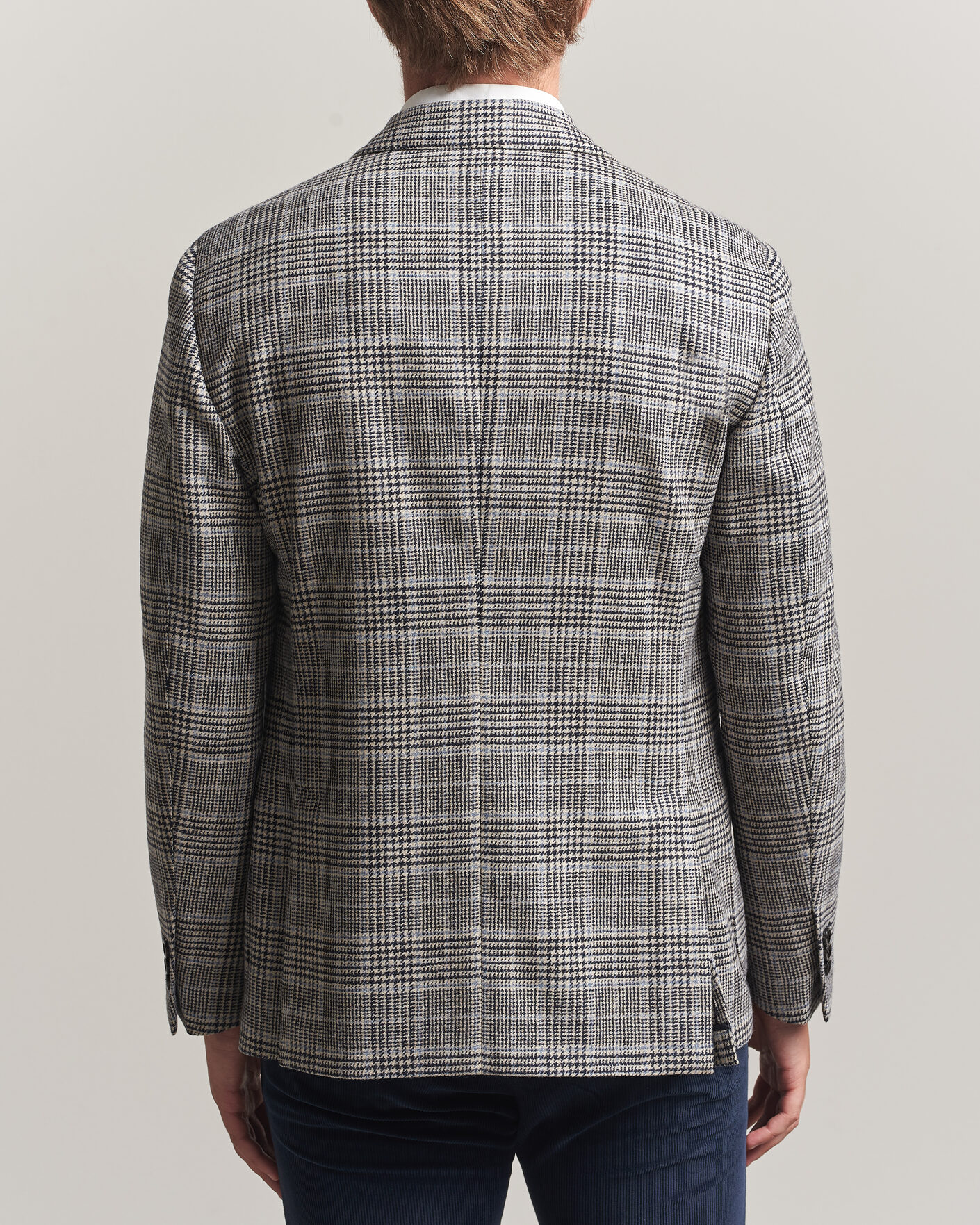 Men | Blazers | Lardini | Wool/Cashmere Houndstooth Blazer Blue