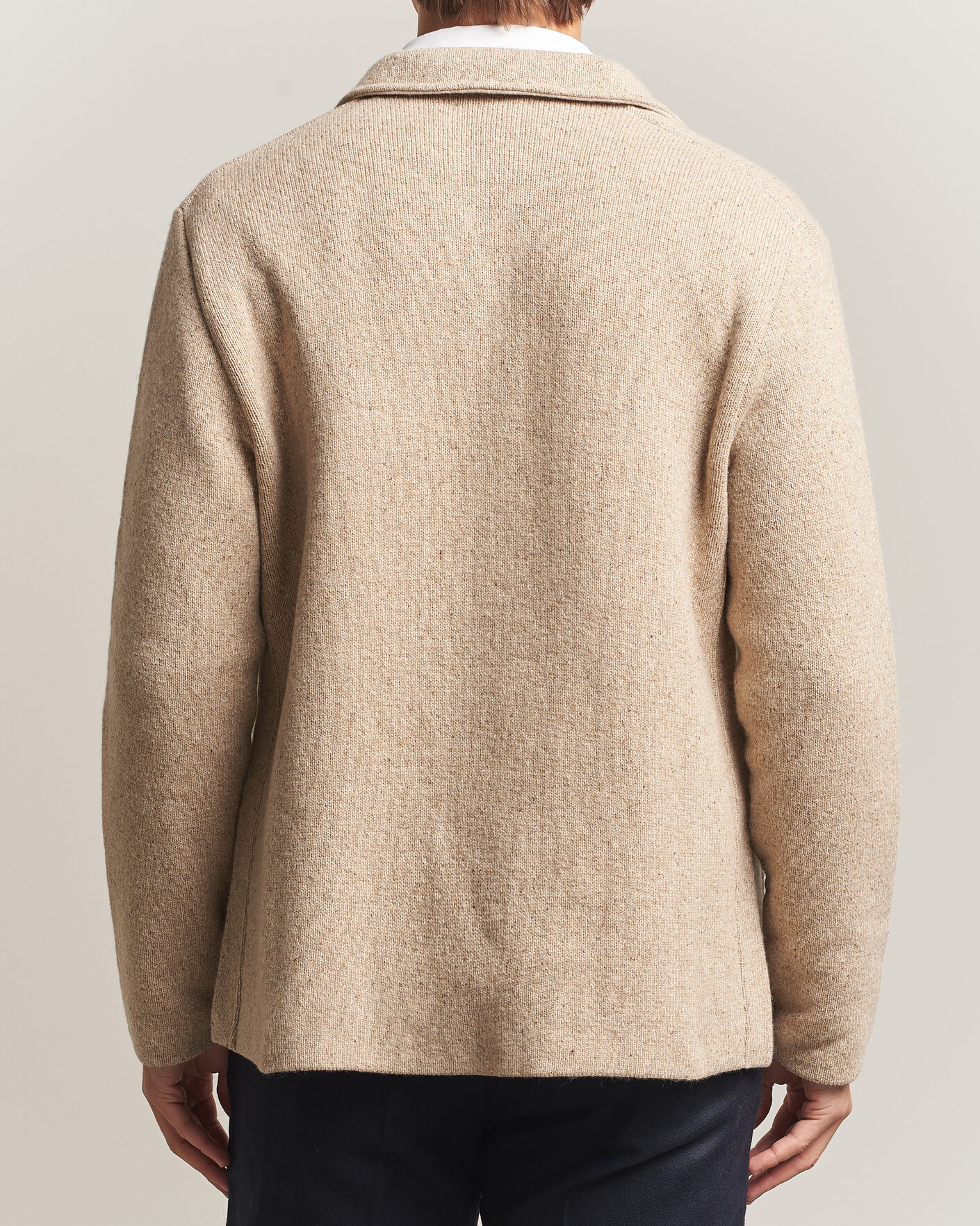 Men | Sweaters & Knitwear | Lardini | Knitted Shirt Jacket Beige