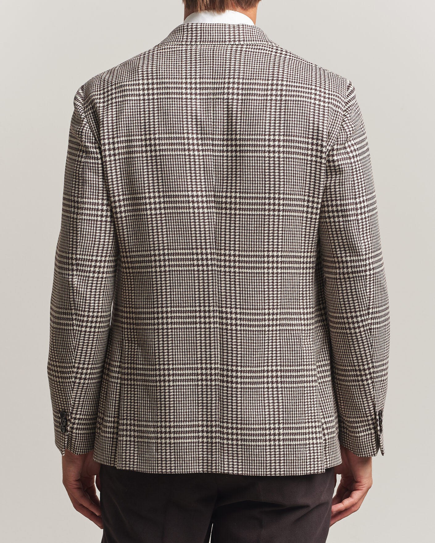 Men | Blazers | Lardini | Wool/Cashmere Checked Blazer Brown