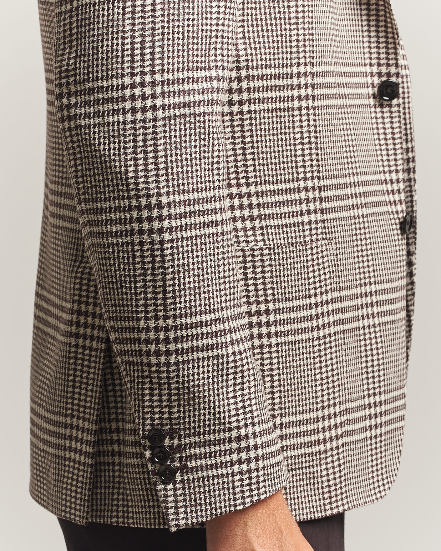 Men | Blazers | Lardini | Wool/Cashmere Checked Blazer Brown