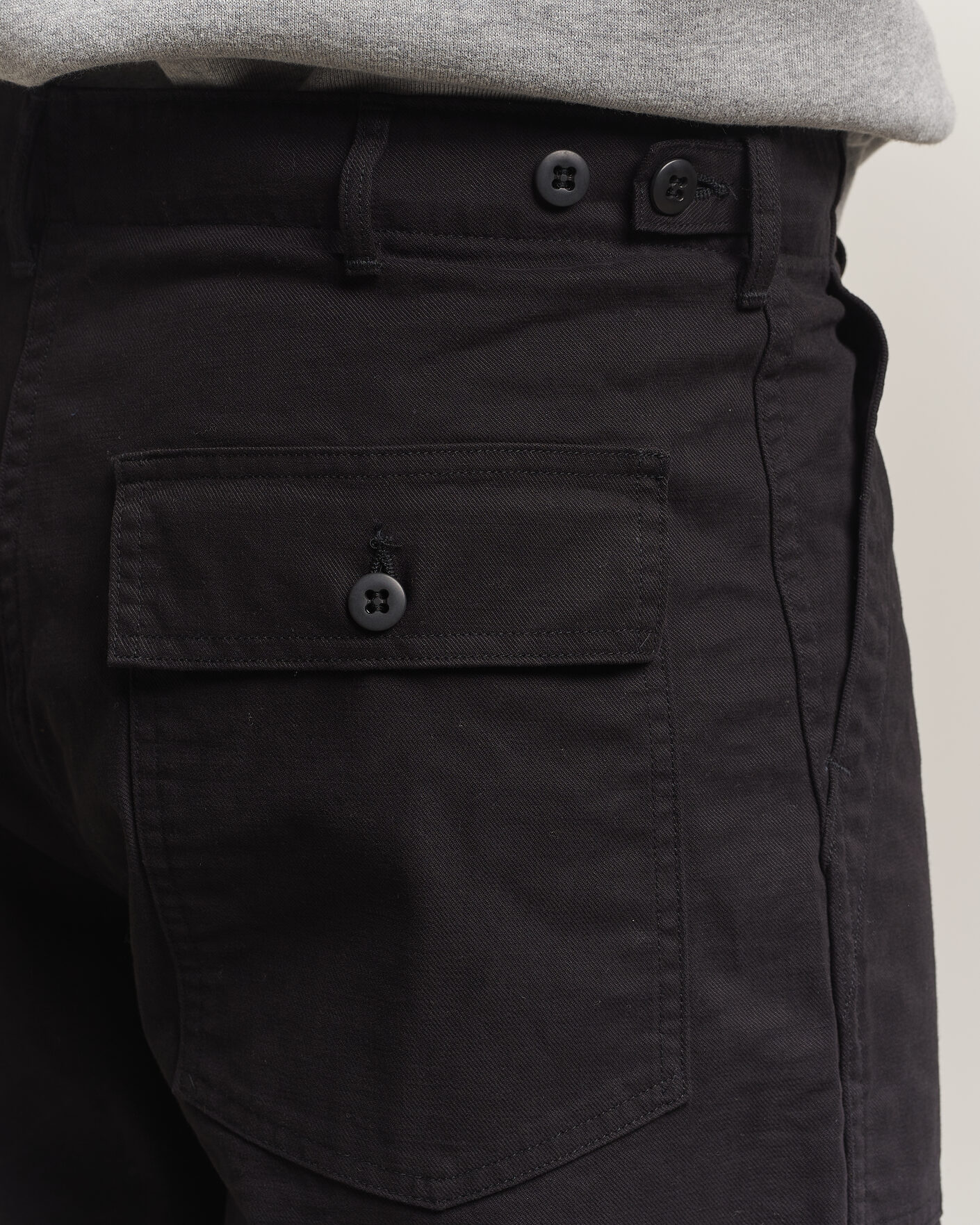 Men | Trousers | orSlow | Regular Fit Original Sateen Fatigue Pants Black