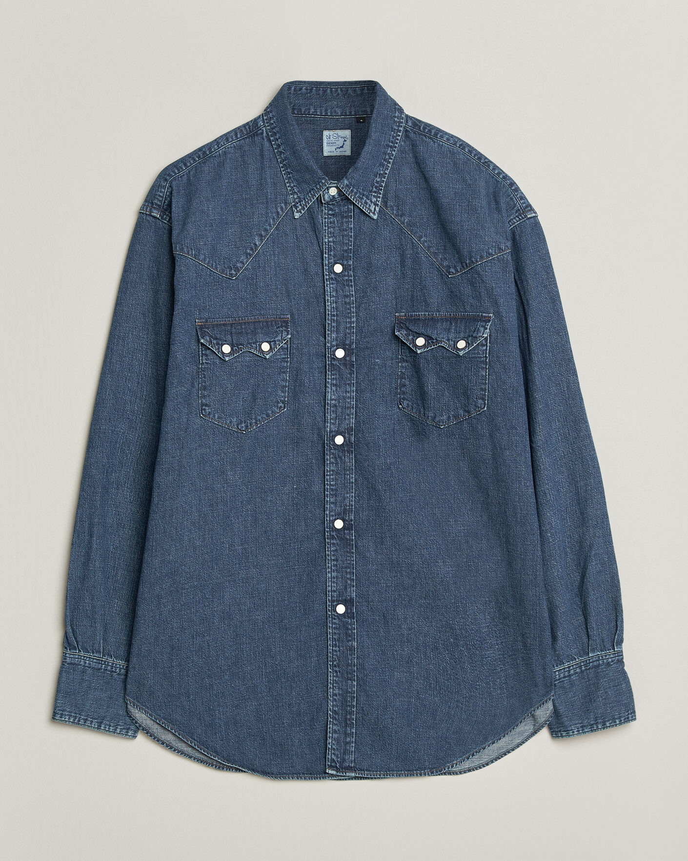 Men | Shirts | orSlow | Denim Western Shirt Vintage Indigo