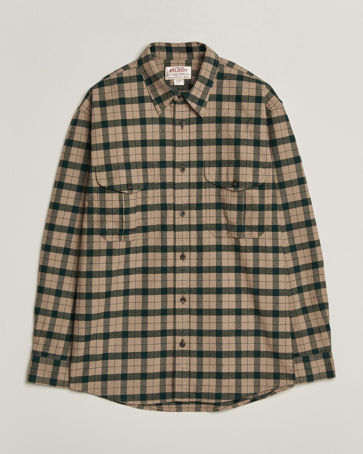 Men | Shirts | Filson | Checked Alaskan Guide Shirt Oatmeal