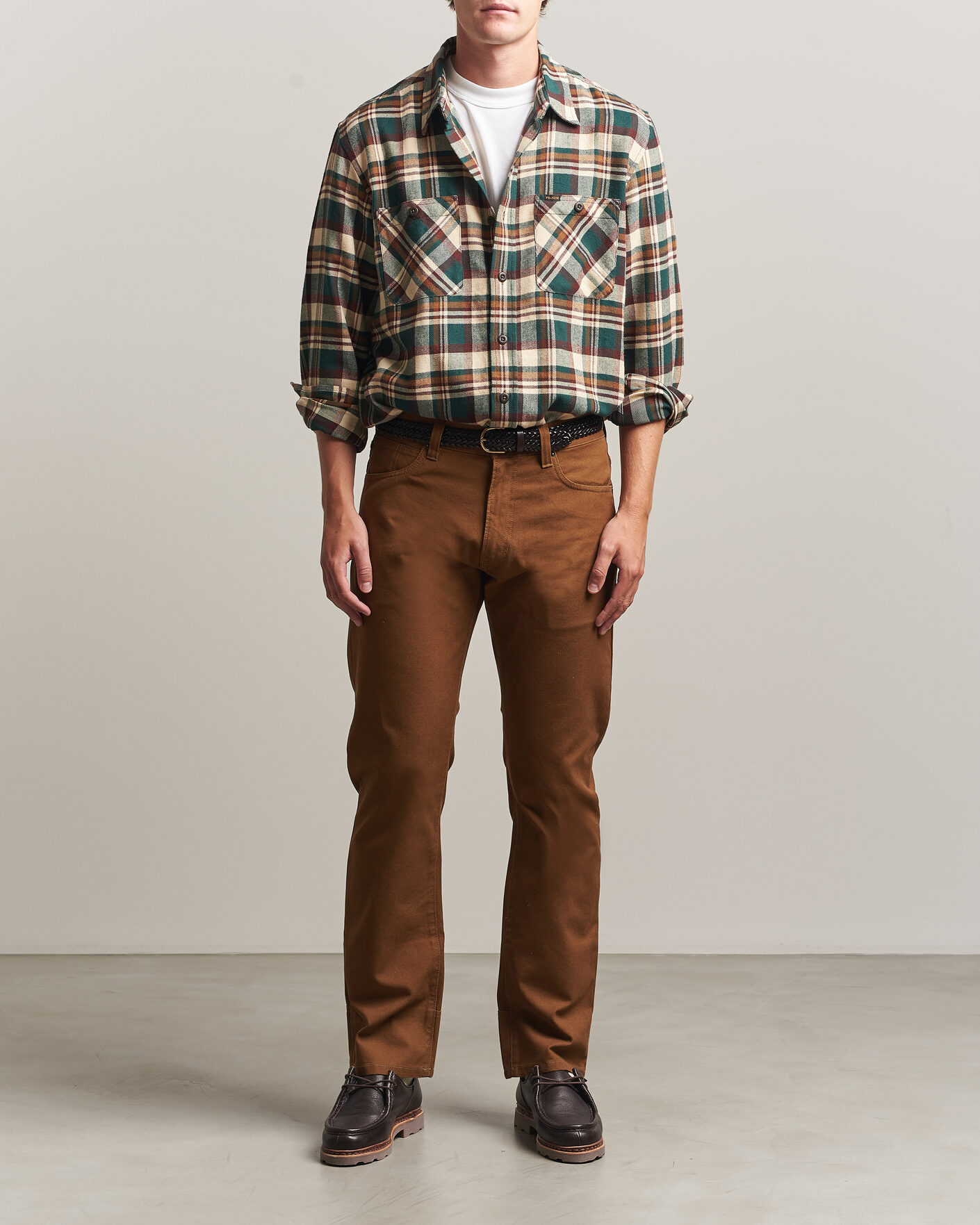 Men | Shirts | Filson | The Rangeland Flannel Shirt Green