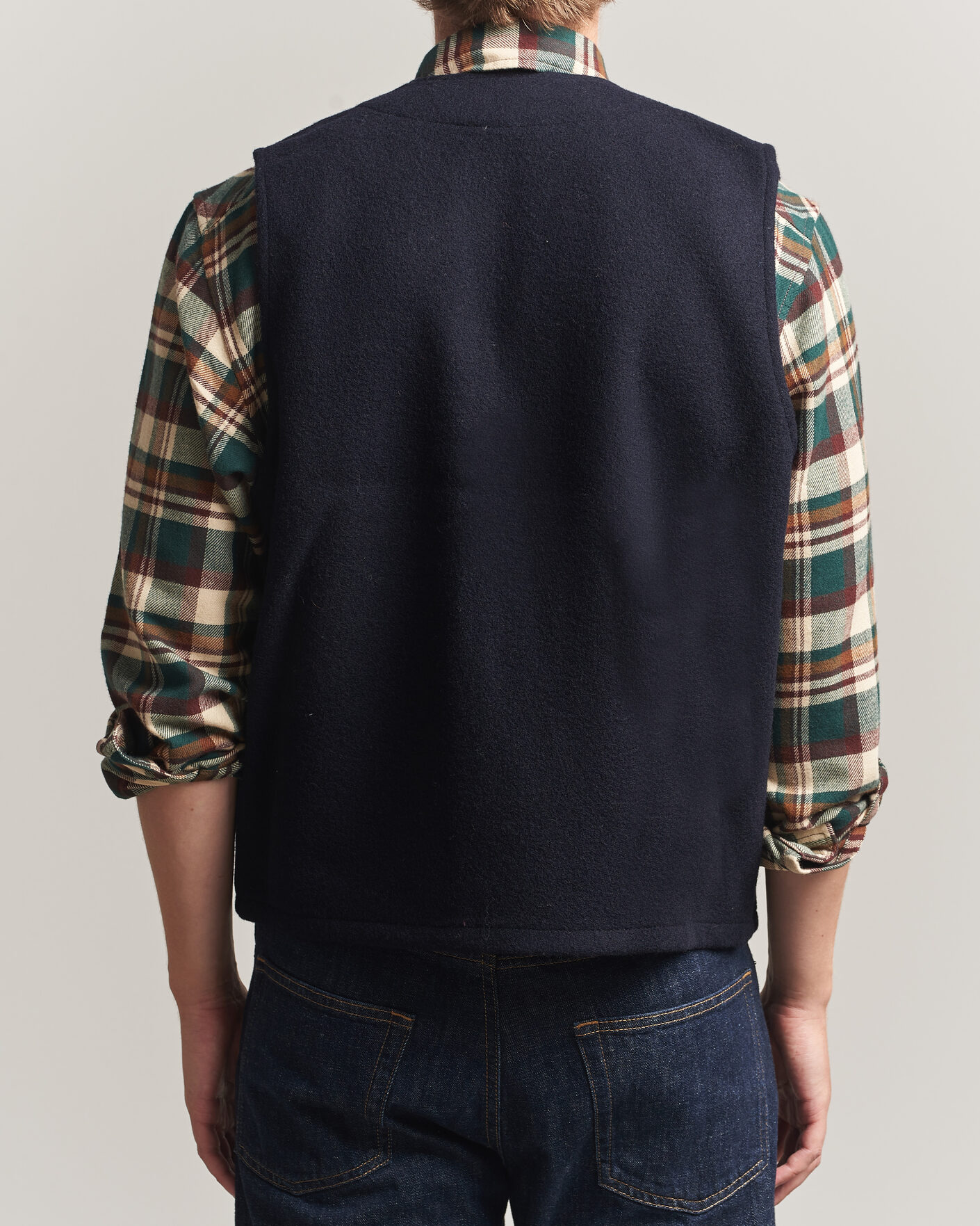 Men | Gilets | Filson | Mackinaw Wool Vest Navy