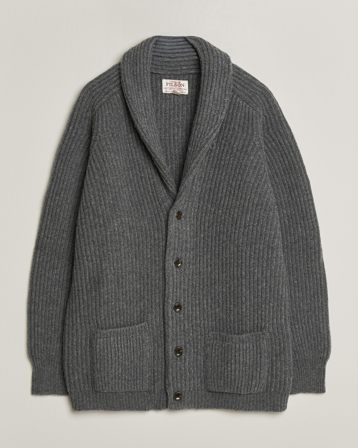 Men | Sweaters & Knitwear | Filson | Bristol Cardigan Sweater Medium Grey Melange