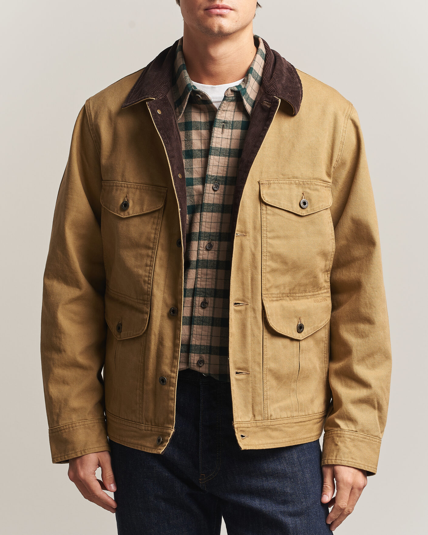 Men | Coats & Jackets | Filson | Rustic Canvas Journeyman Canvas Jacket Antique Bronze