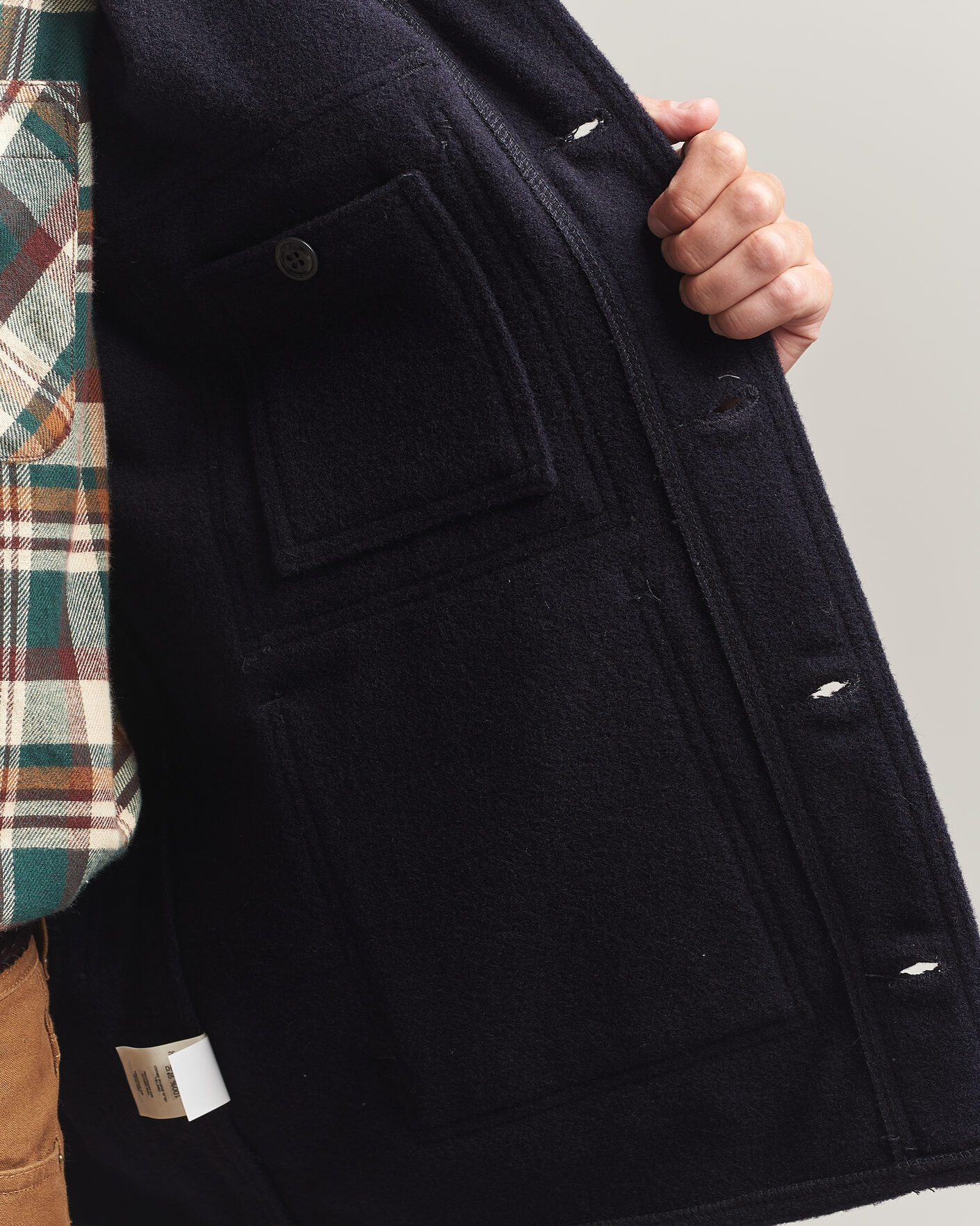 Men | Coats & Jackets | Filson | Mackinaw Wool Cruiser Dark Navy