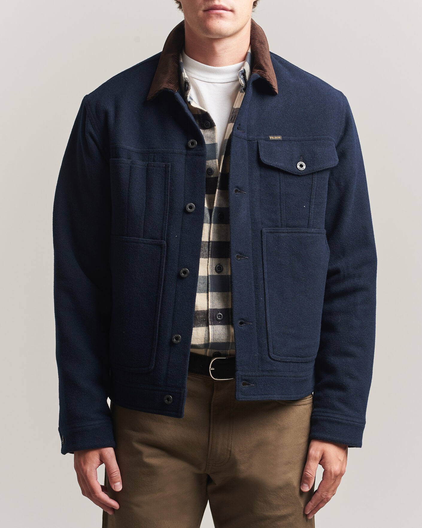 Men | Coats & Jackets | Filson | Spokane Insulated Short Cruiser Navy