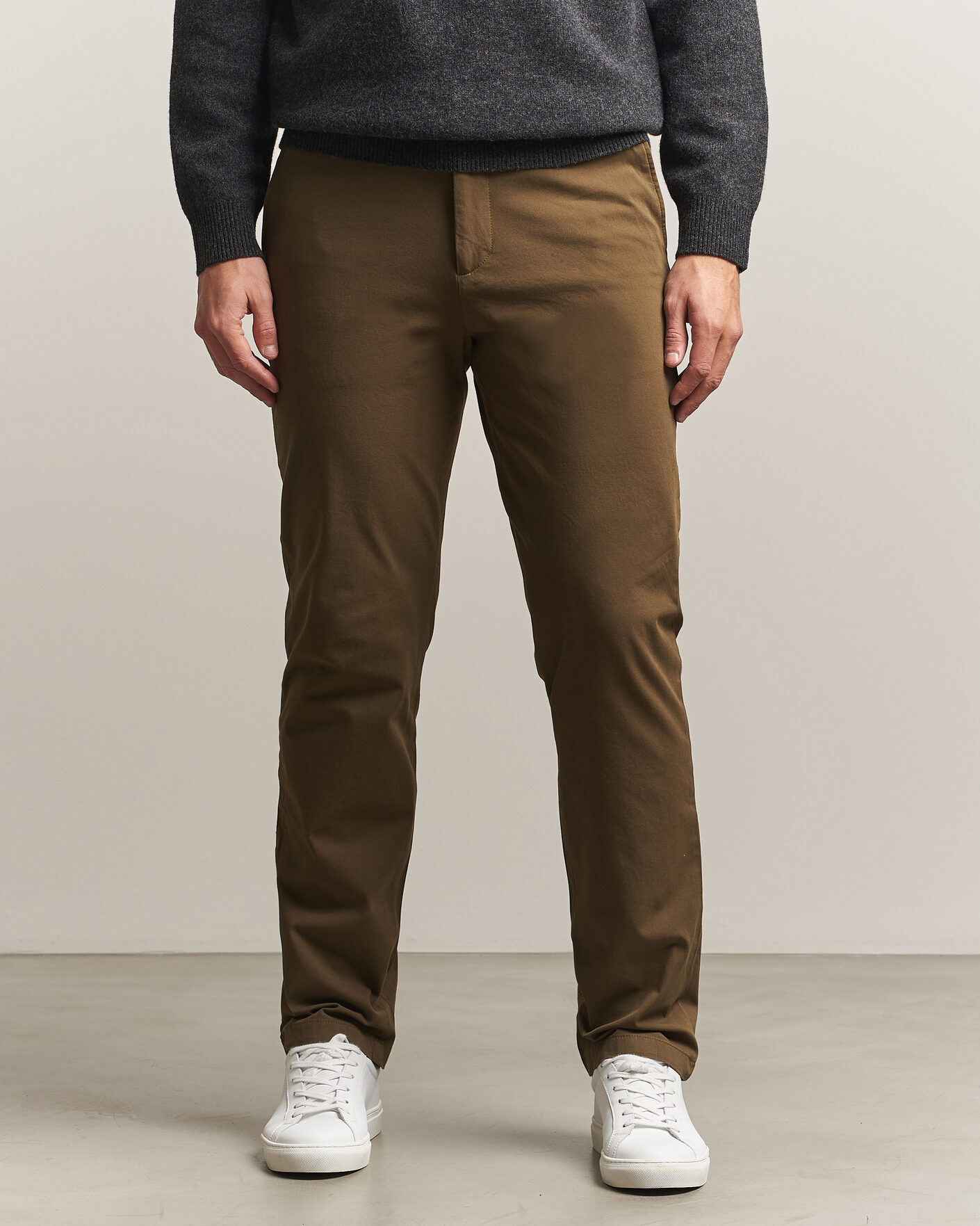 Men | Trousers | Dockers | Cotton Slim Chino Dark Moss