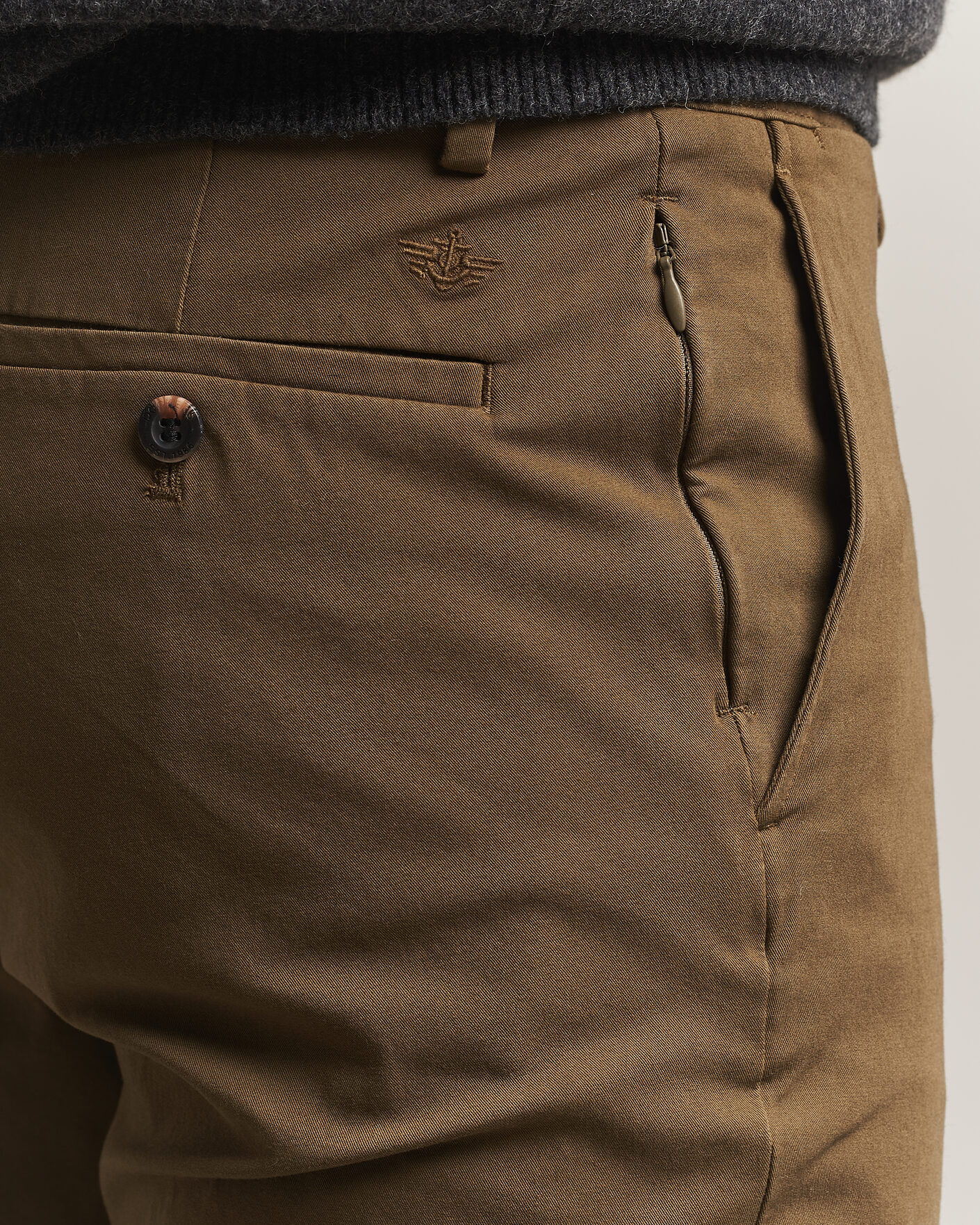 Men | Trousers | Dockers | Cotton Slim Chino Dark Moss