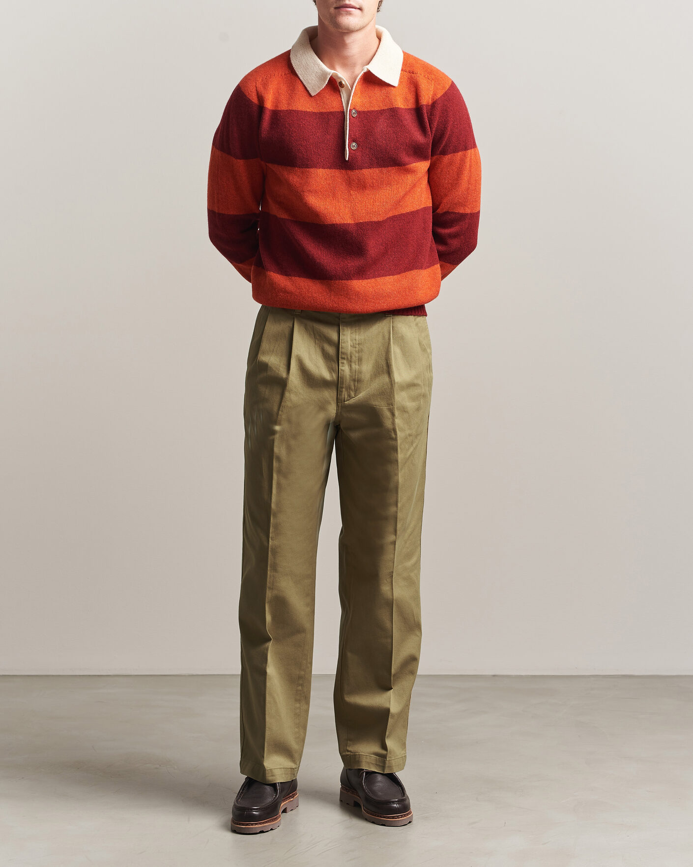 Men | Trousers | Dockers | Original Pleated Chino Loose British Khaki