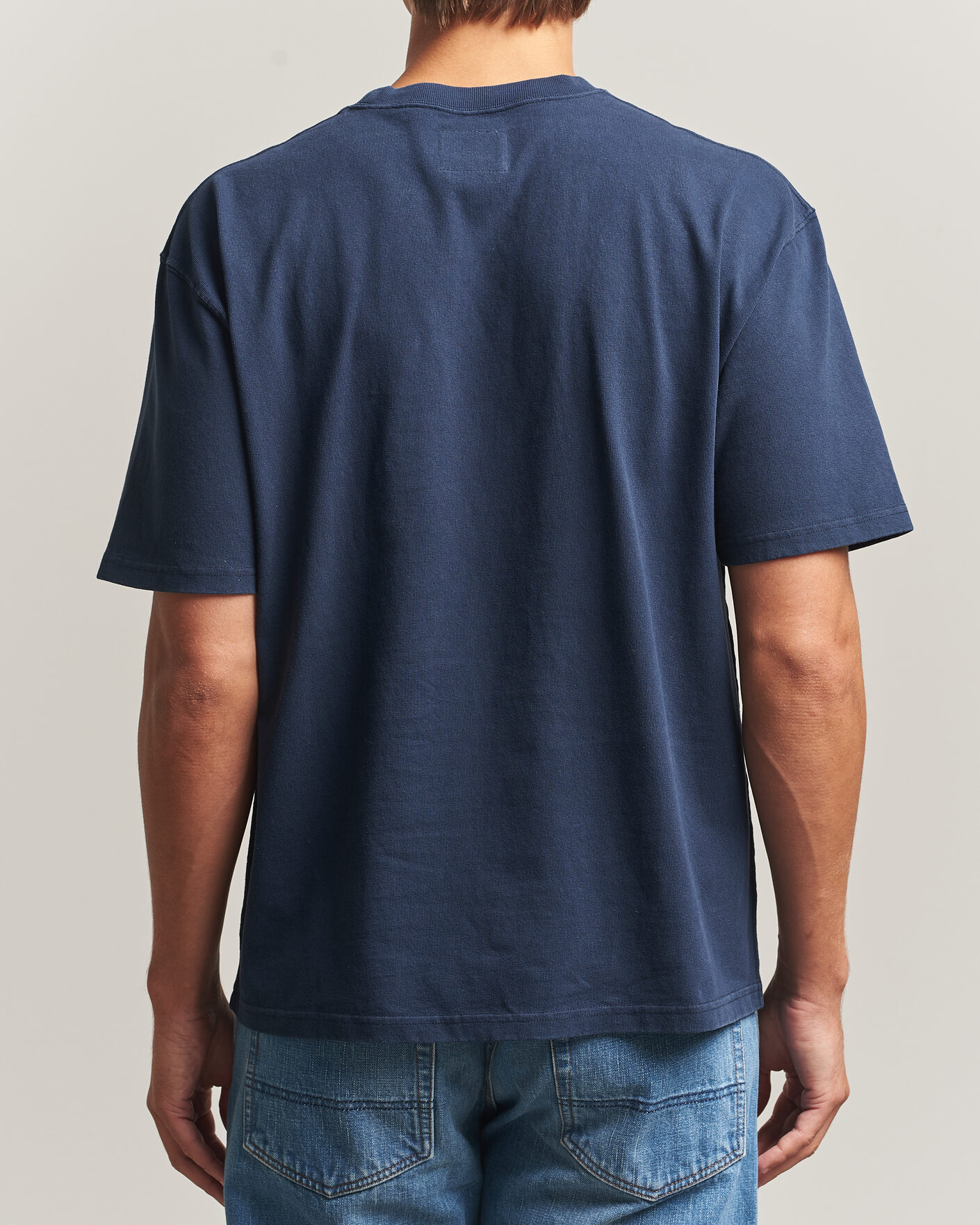 Men | T-Shirts | Drake's | Short Sleeve Hiking T-Shirt Navy