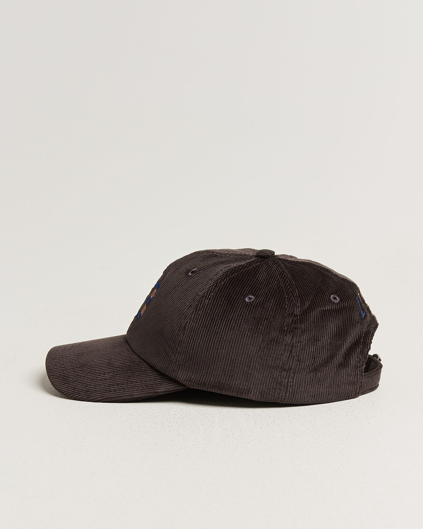 Men | Hats & Caps | Drake's | D 1977 Cord Baseball Cap Brown