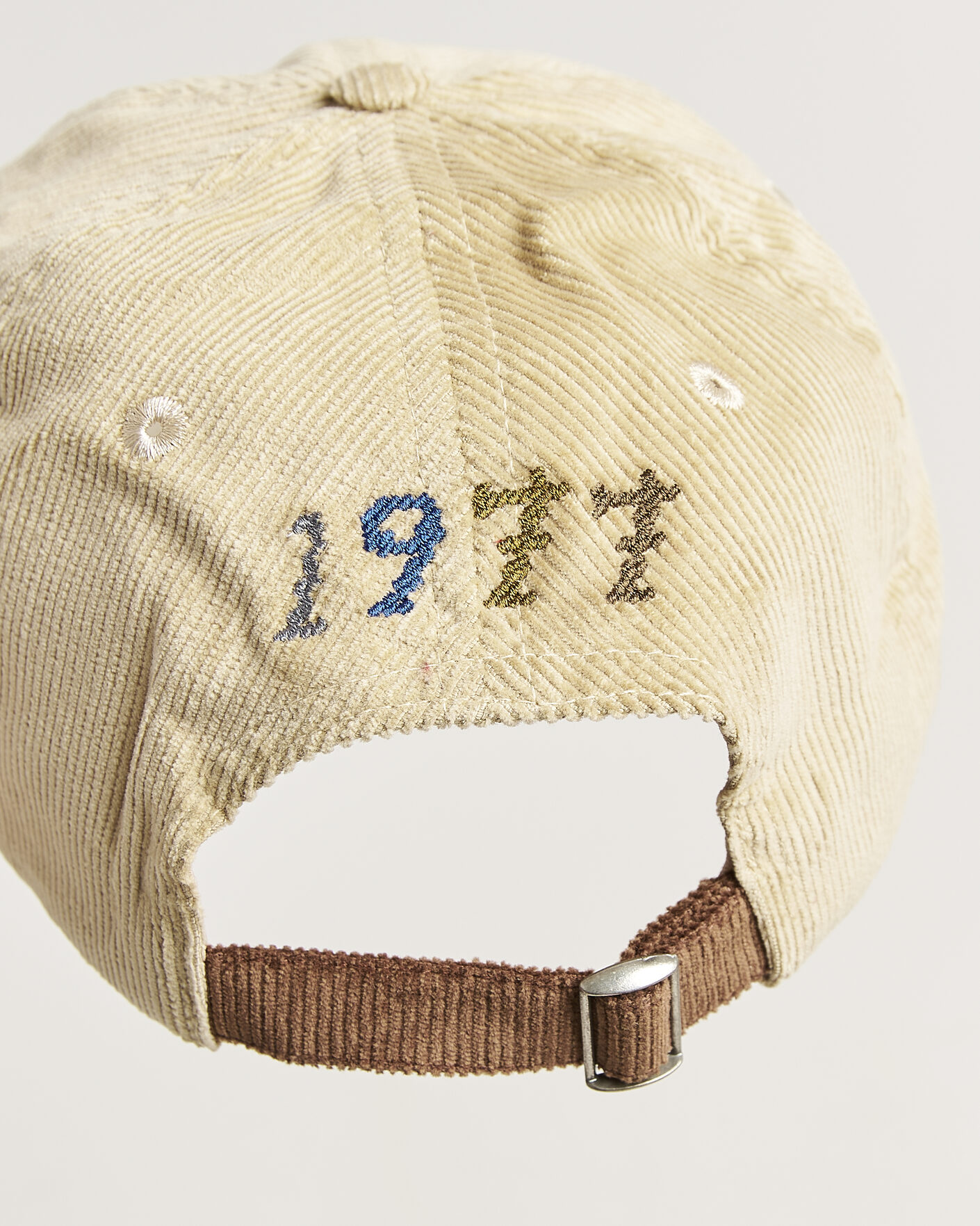 Men | Hats & Caps | Drake's | D 1977 Cord Baseball Cap Stone