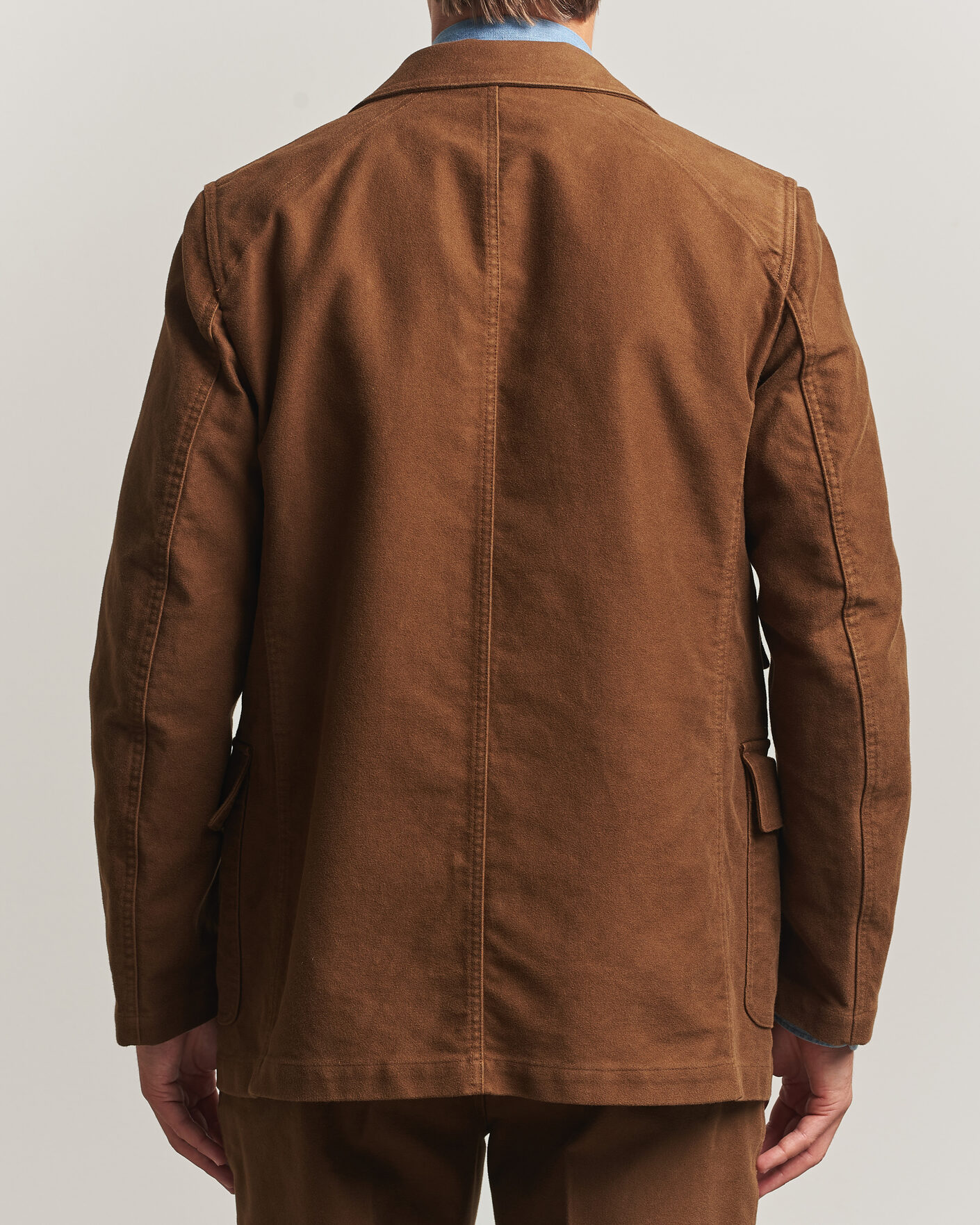 Men | Blazers | Drake's | MKIV Japanese Moleskin Games Blazer Brown