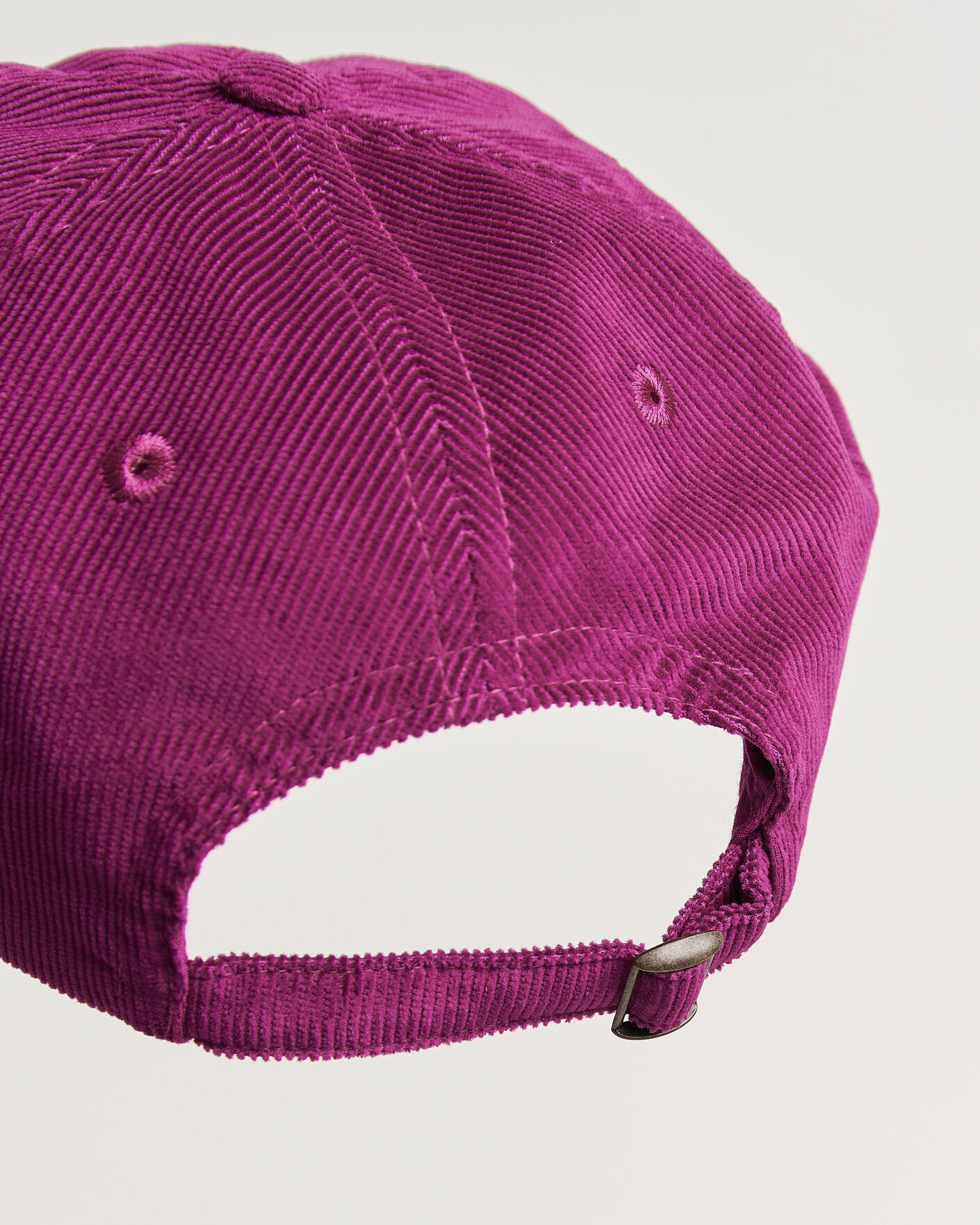 Men | Hats & Caps | Drake's | Clock Twill Cord Baseball Cap Red