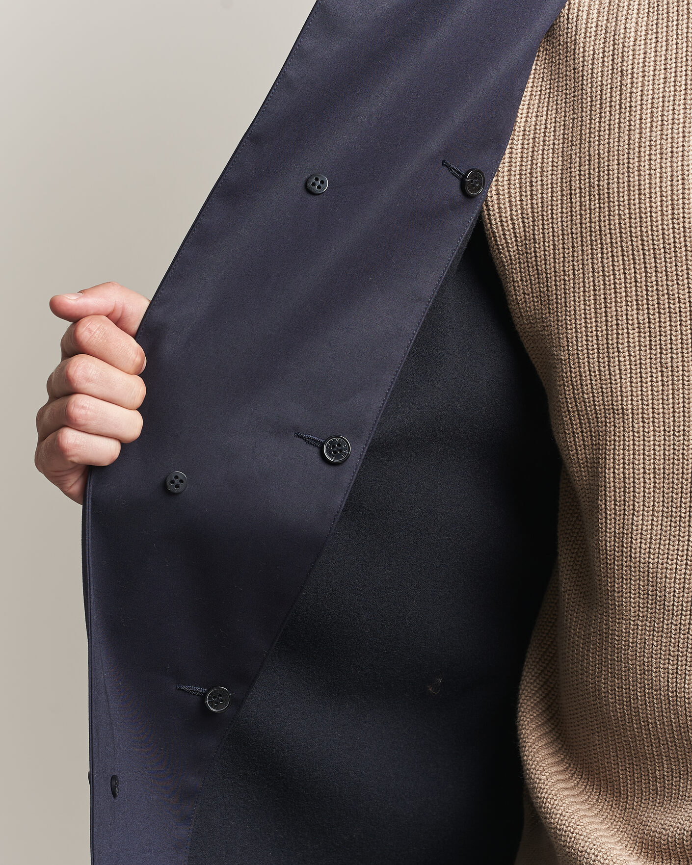 Men | Coats & Jackets | Mackintosh | Dunkeld Car Coat Navy