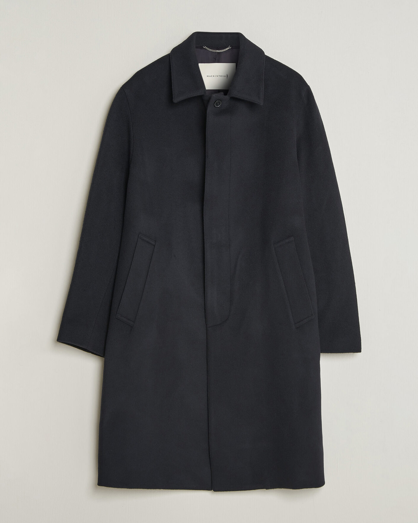 Men | Coats & Jackets | Mackintosh | Dunkeld Wool/Cashmere Coat Navy