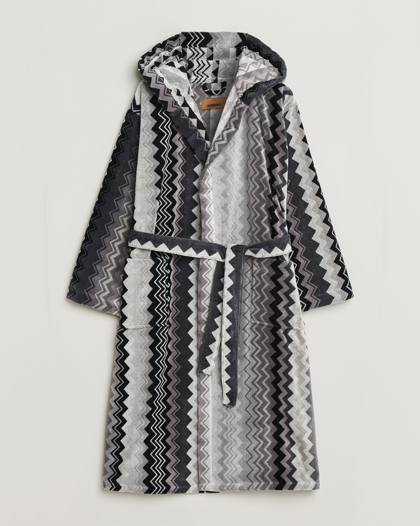 Men | Pyjamas & Robes | Missoni Home | Giacomo Hooded Bathrobe Multi Black