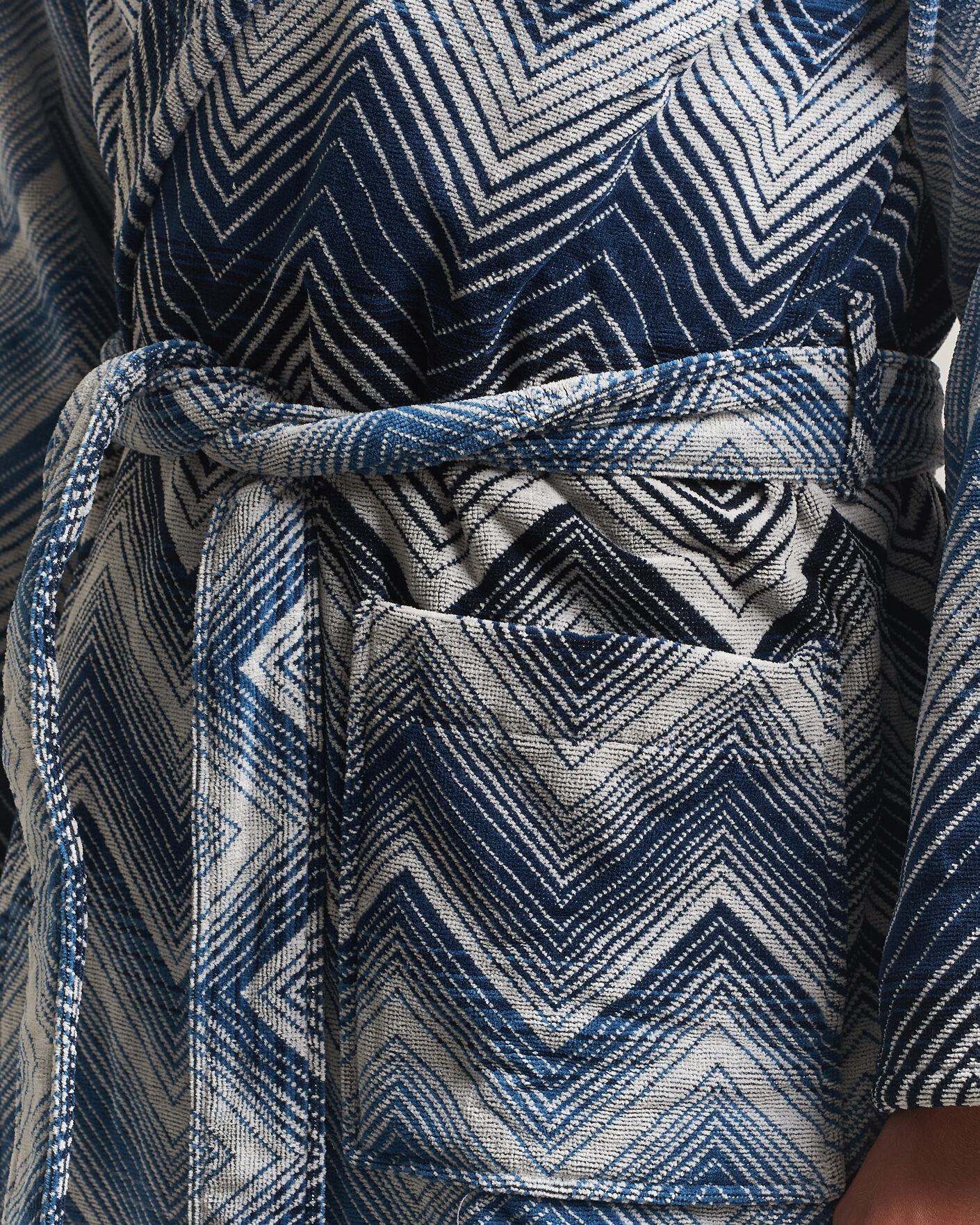 Men | Pyjamas & Robes | Missoni Home | Marea Hooded Bathrobe Multi Blue