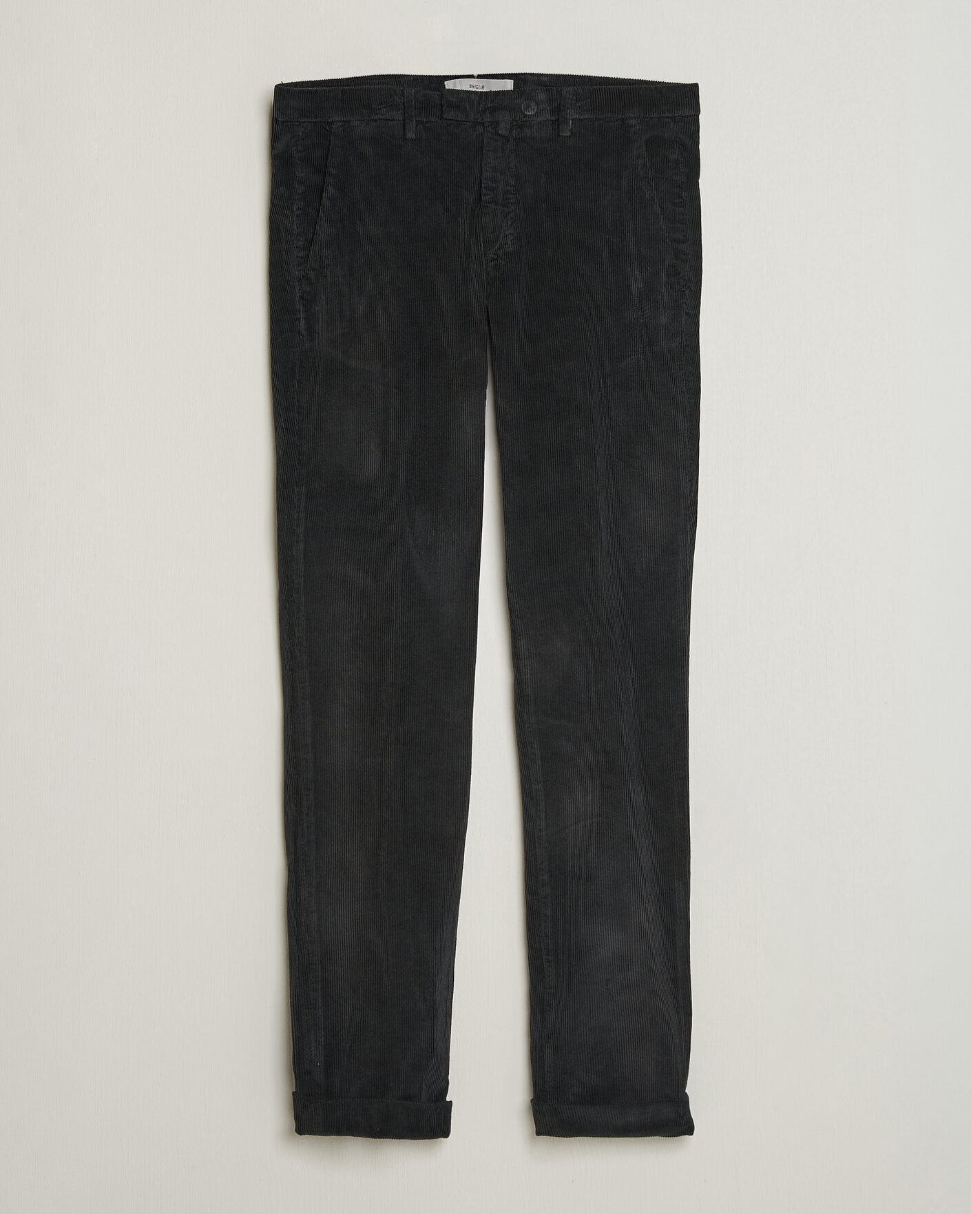 Men | Trousers | Briglia 1949 | Slim Fit Corduroy Trousers Black