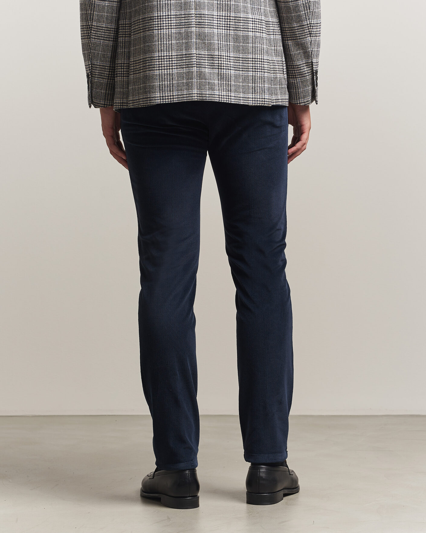 Men | Trousers | Briglia 1949 | Slim Fit Corduroy Trousers Navy