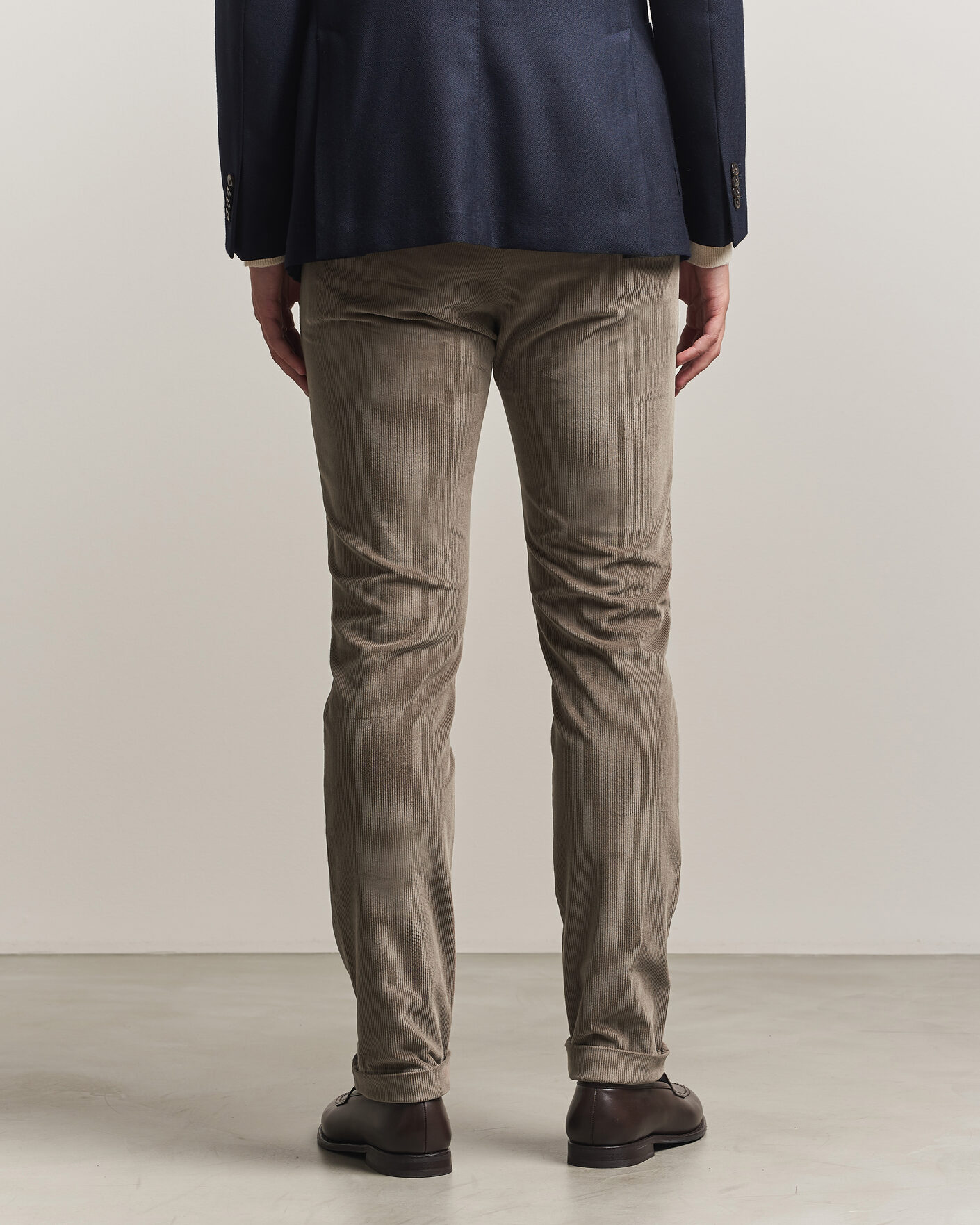 Men | Trousers | Briglia 1949 | Slim Fit Corduroy Trousers Taupe