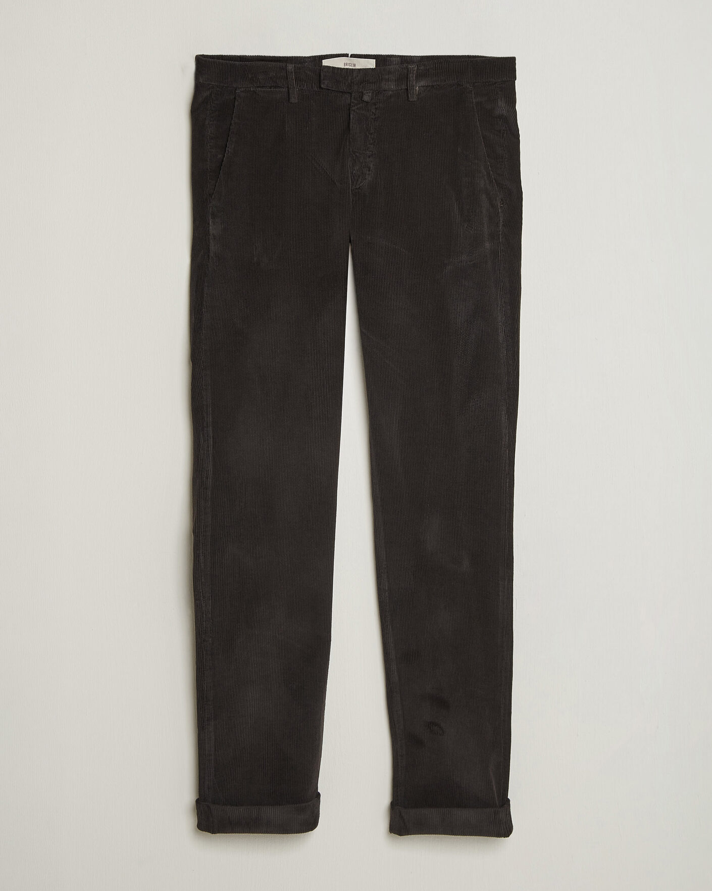 Men | Trousers | Briglia 1949 | Slim Fit Corduroy Trousers Dark Brown
