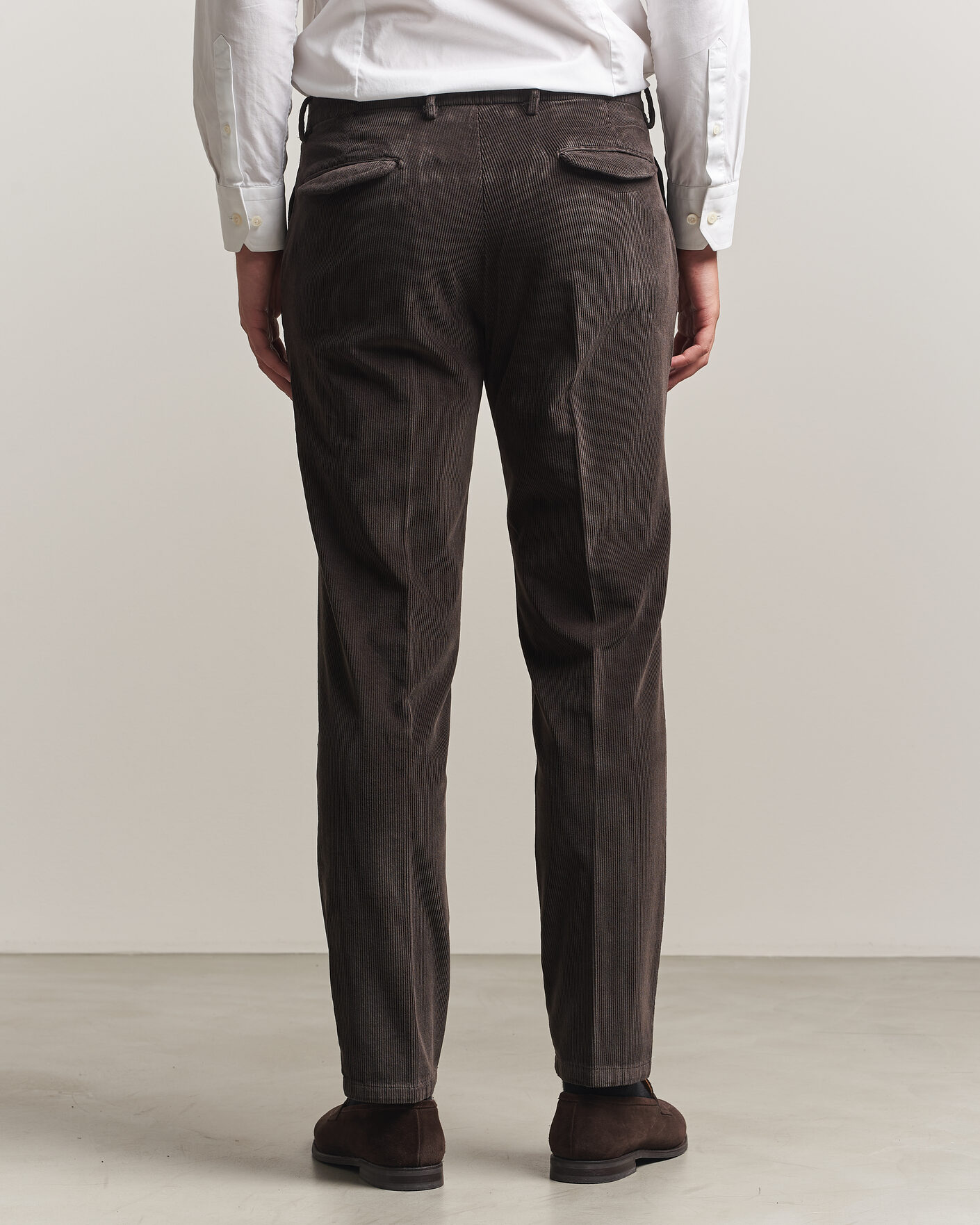 Men | Trousers | Briglia 1949 | Easy Fit Corduroy Trousers Brown