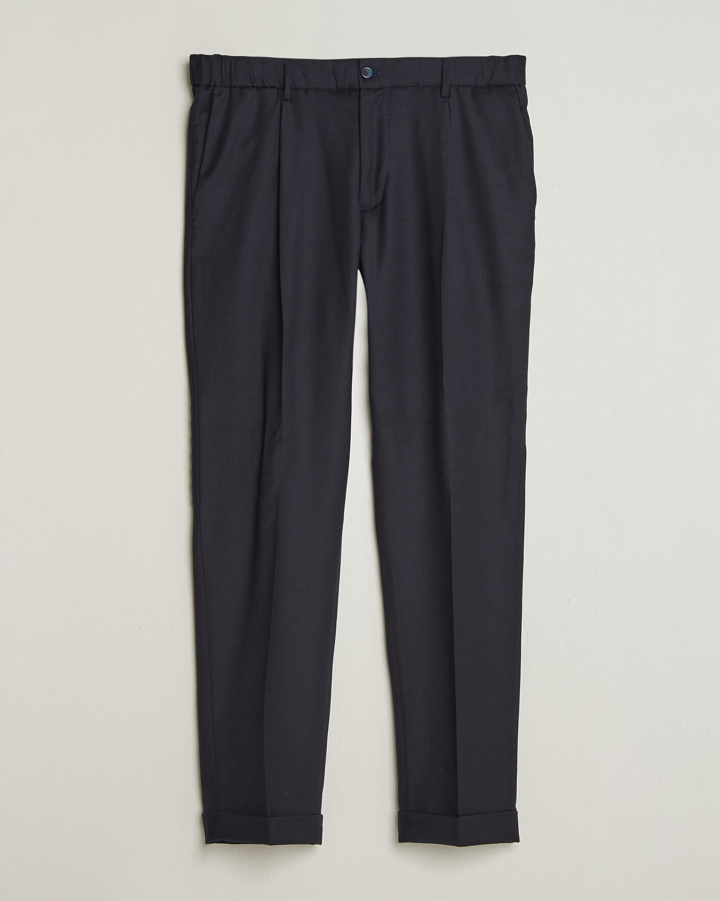 Men | Trousers | Briglia 1949 | Isola Stretch Flannel Trousers Navy