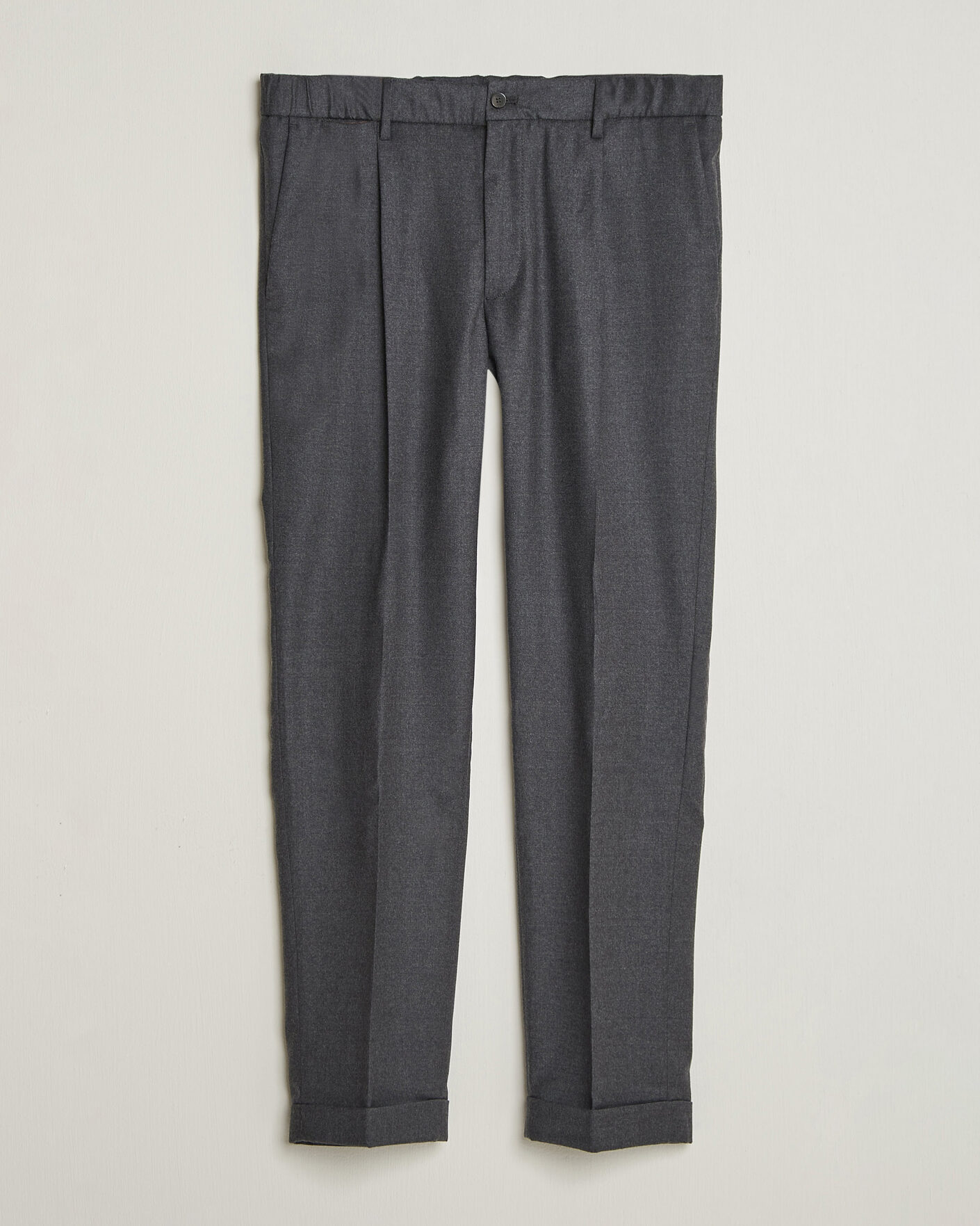 Men | Trousers | Briglia 1949 | Isola Stretch Flannel Trousers Grey