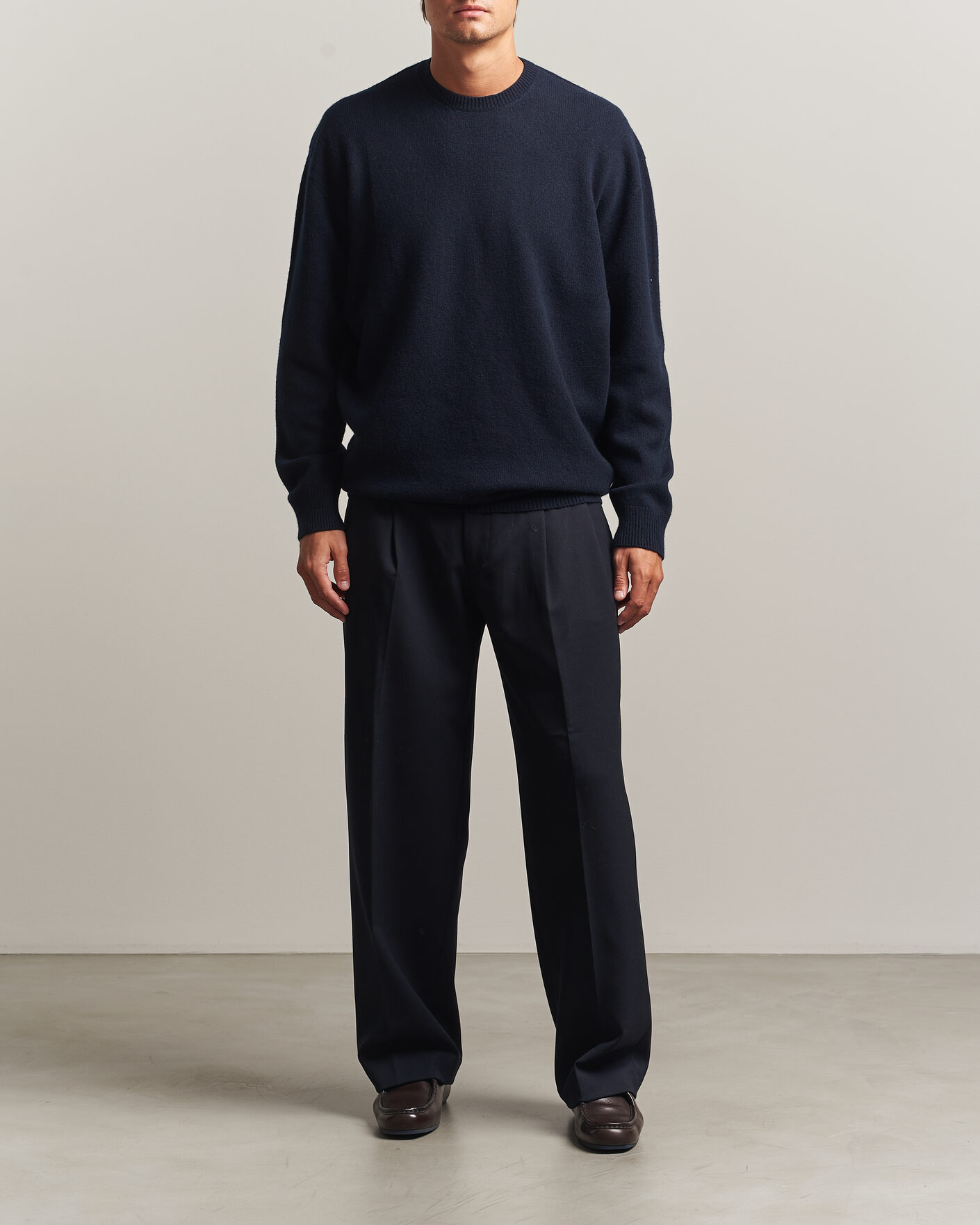 Men | Sweaters & Knitwear | Jil Sander | Wool/Cashmere Seamless Sweater Navy