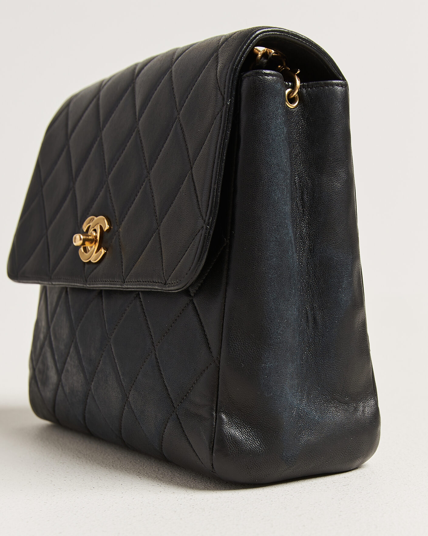 Men | Pre-Owned & Vintage Bags | Chanel Pre-Owned | Single Flap Bag Lambskin Black