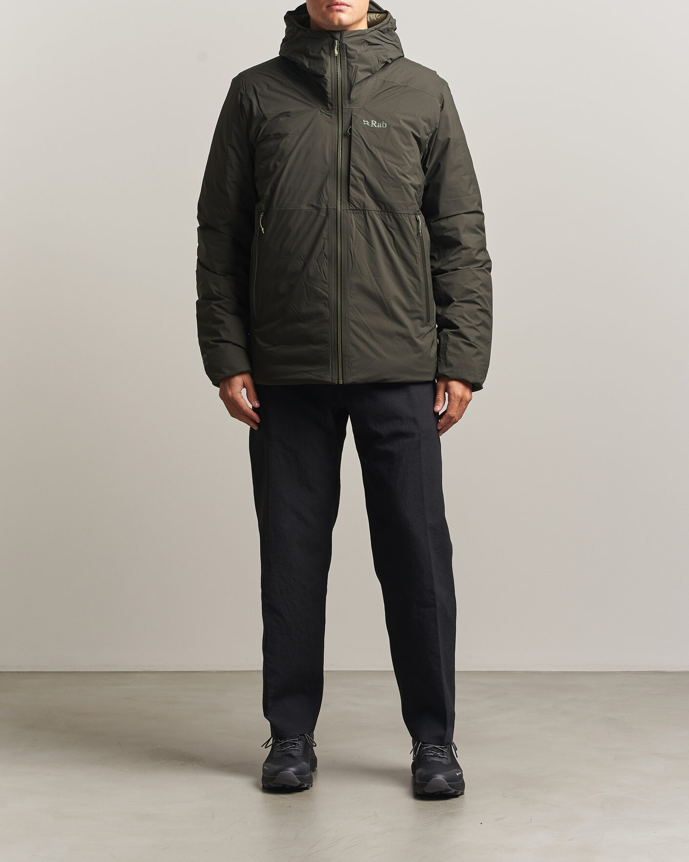 Men | Coats & Jackets | Rab | Microlight Waterproof Shield Jacket Dark Army