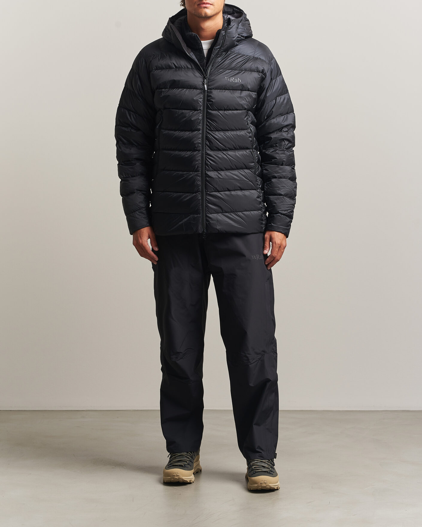 Men | Coats & Jackets | Rab | Electron Pro Hoody Mid Down Jacket Black