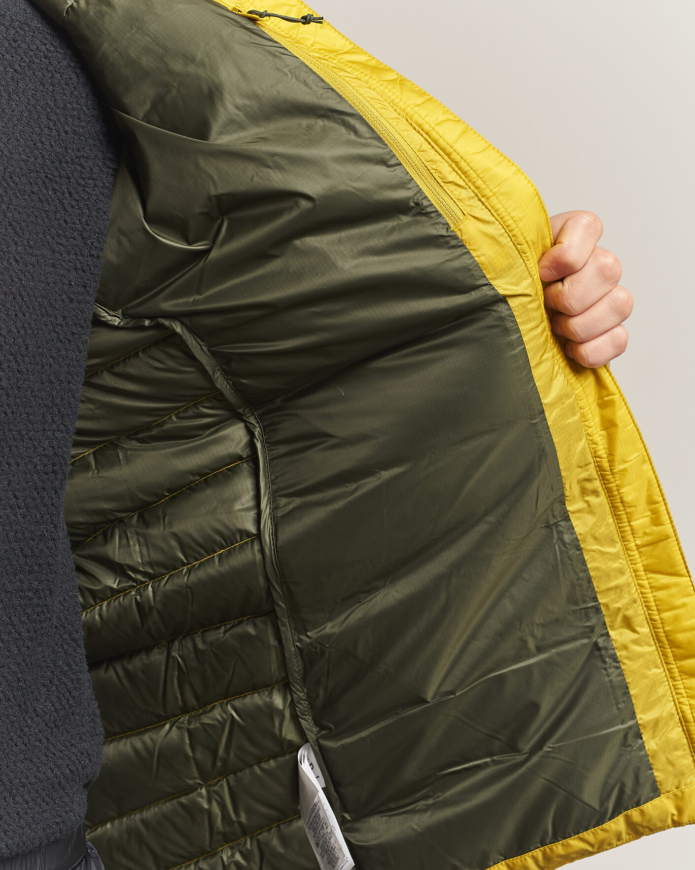 Men | Coats & Jackets | Rab | Electron Pro Hoody Mid Down Jacket Dark Pollen