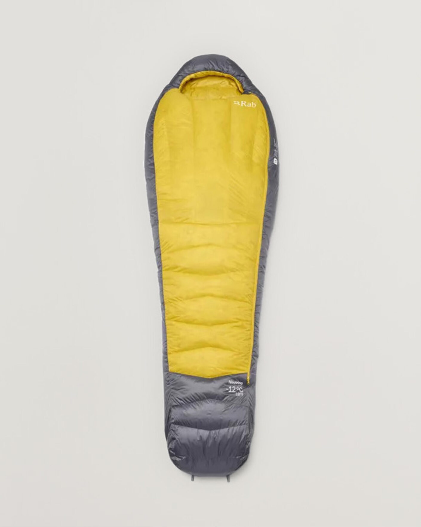 Men | Outdoor living | Rab | Neutrino -12C Sleeping Bag Regular Graphene/Dark Pollen