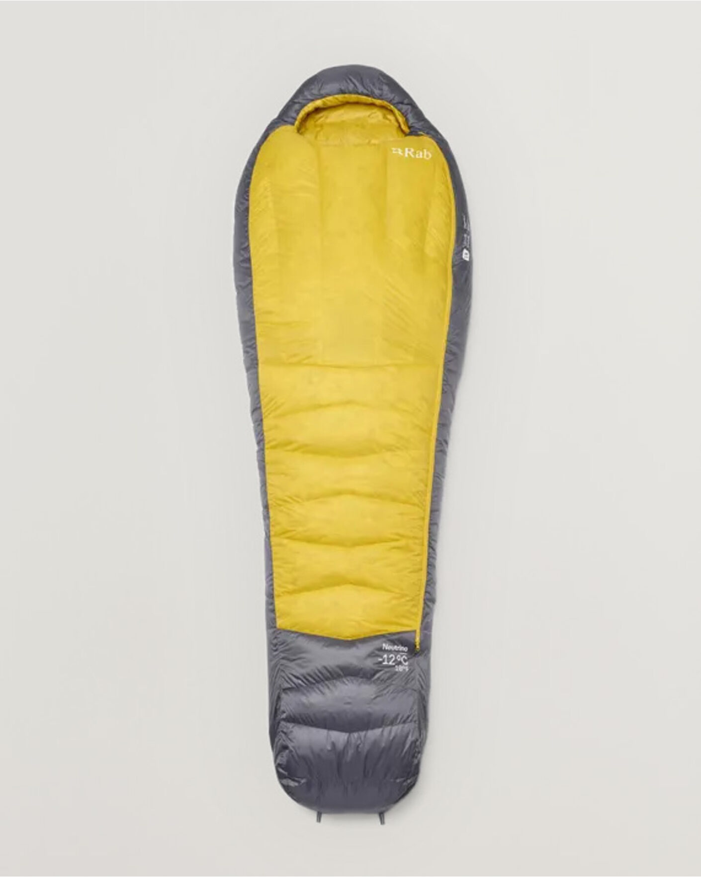 Men | Outdoor living | Rab | Neutrino -12C Sleeping Bag Long Graphene/Dark Pollen