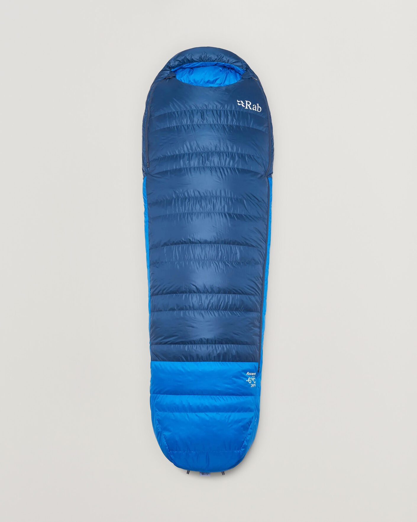 Men | Outdoor living | Rab | Ascent -6 Sleeping Bag Regular Tempest Blue/Maya Blue