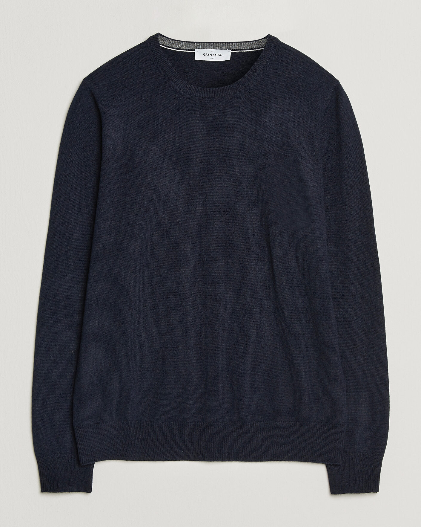 Men | Sweaters & Knitwear | Gran Sasso | Wool/Cashmere Crew Neck Navy