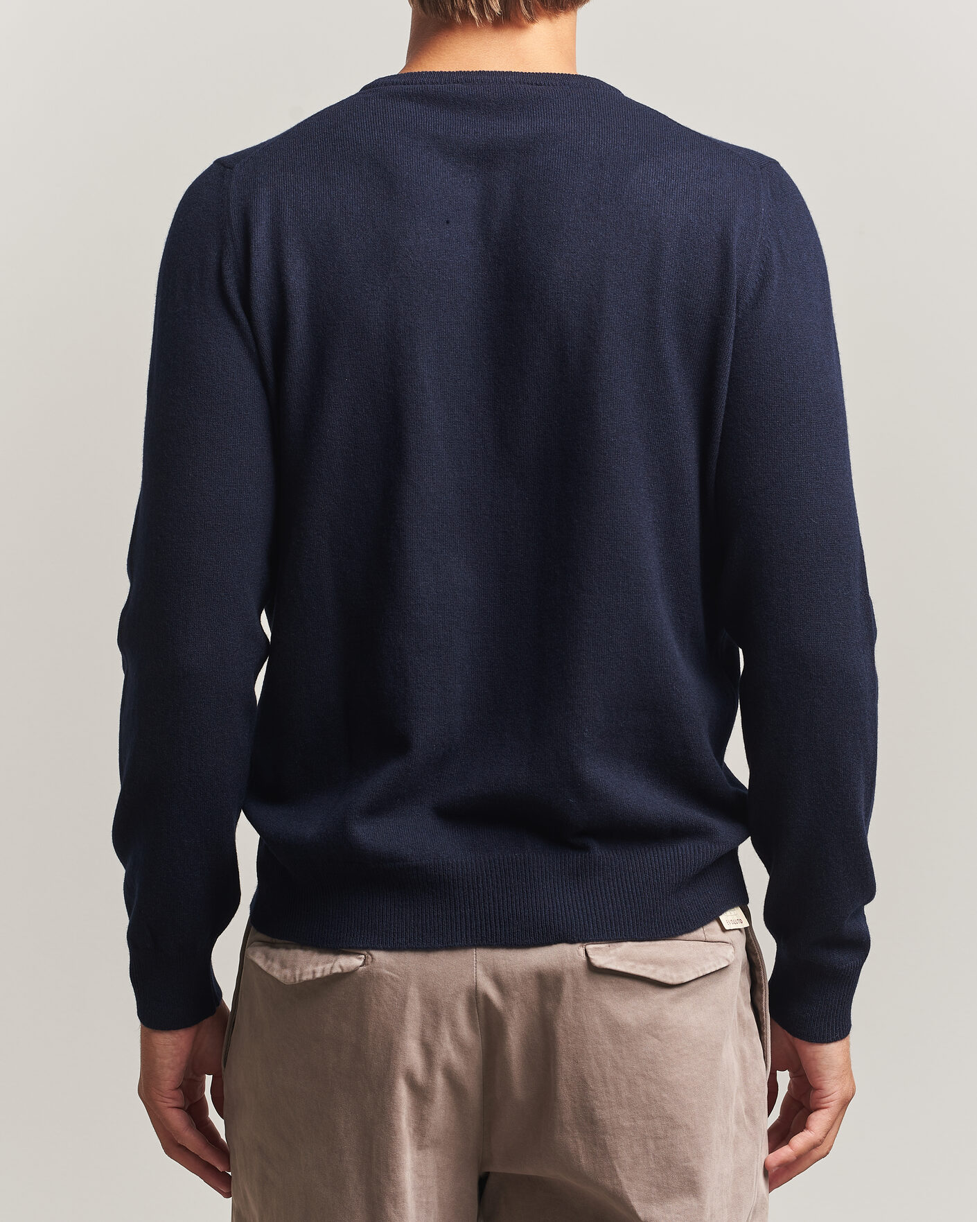 Men | Sweaters & Knitwear | Gran Sasso | Wool/Cashmere Crew Neck Navy